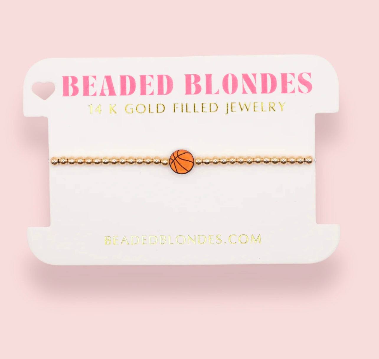 Beaded Blonde - Basketball Bracelet