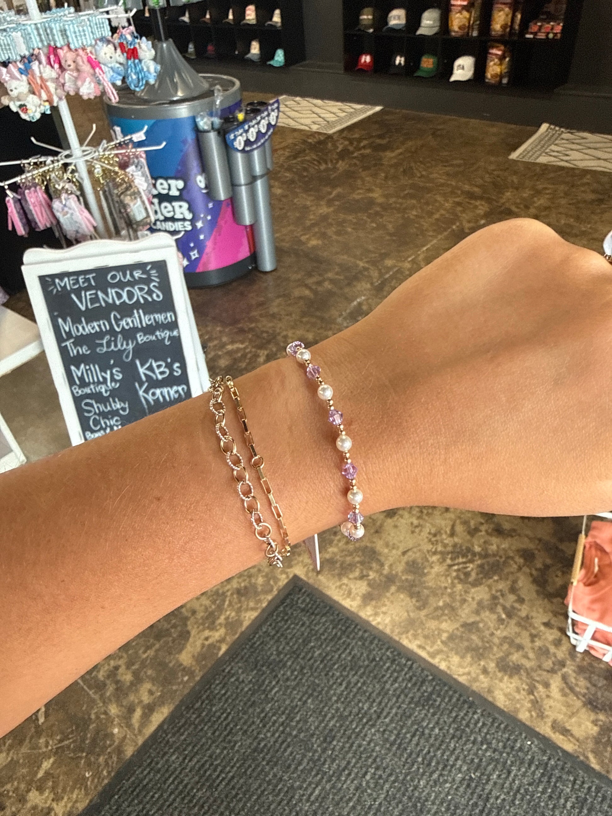 Beaded Blondes - Light Purple Pearl June Bracelet