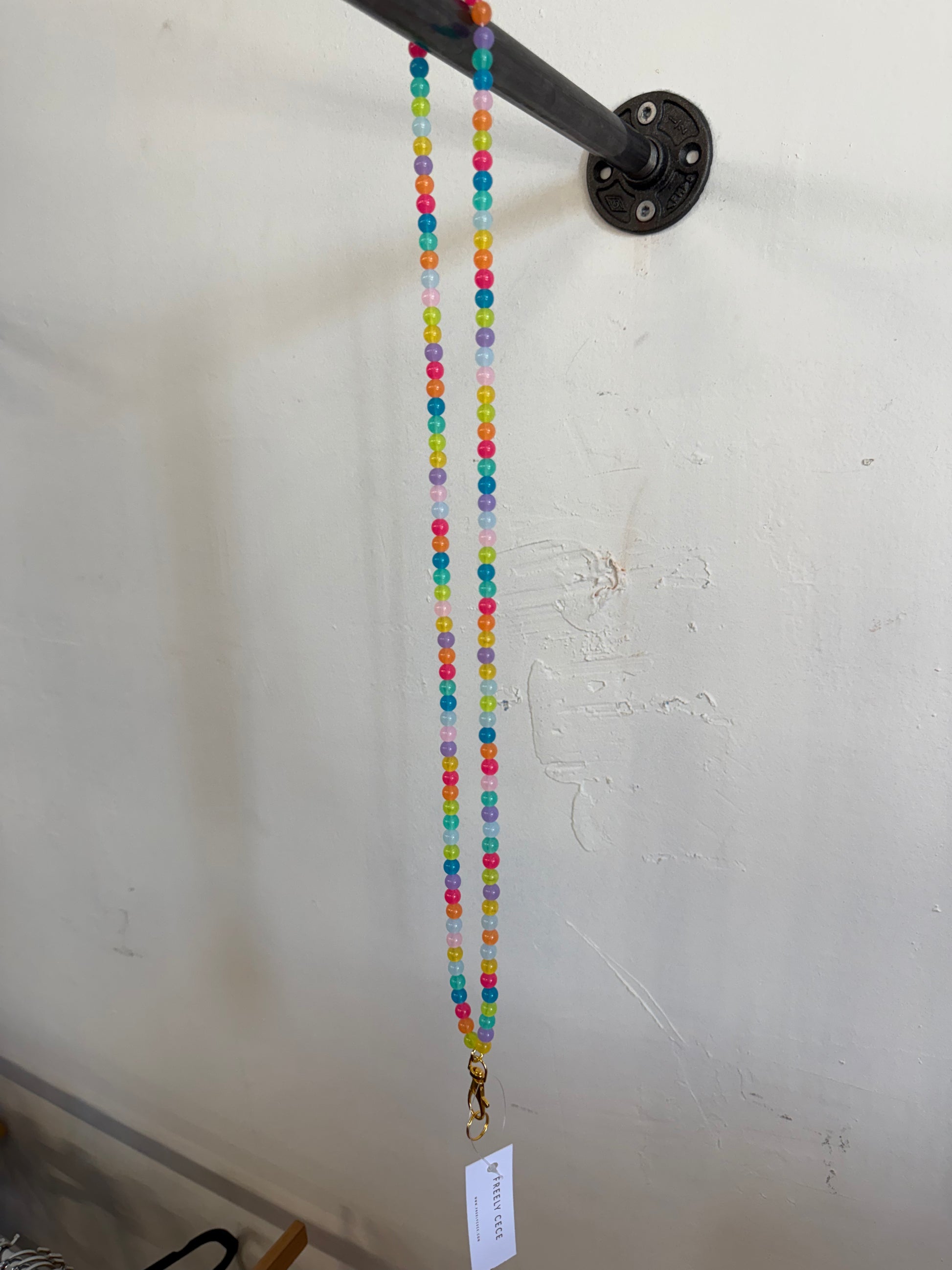 Neon Beaded Lanyard