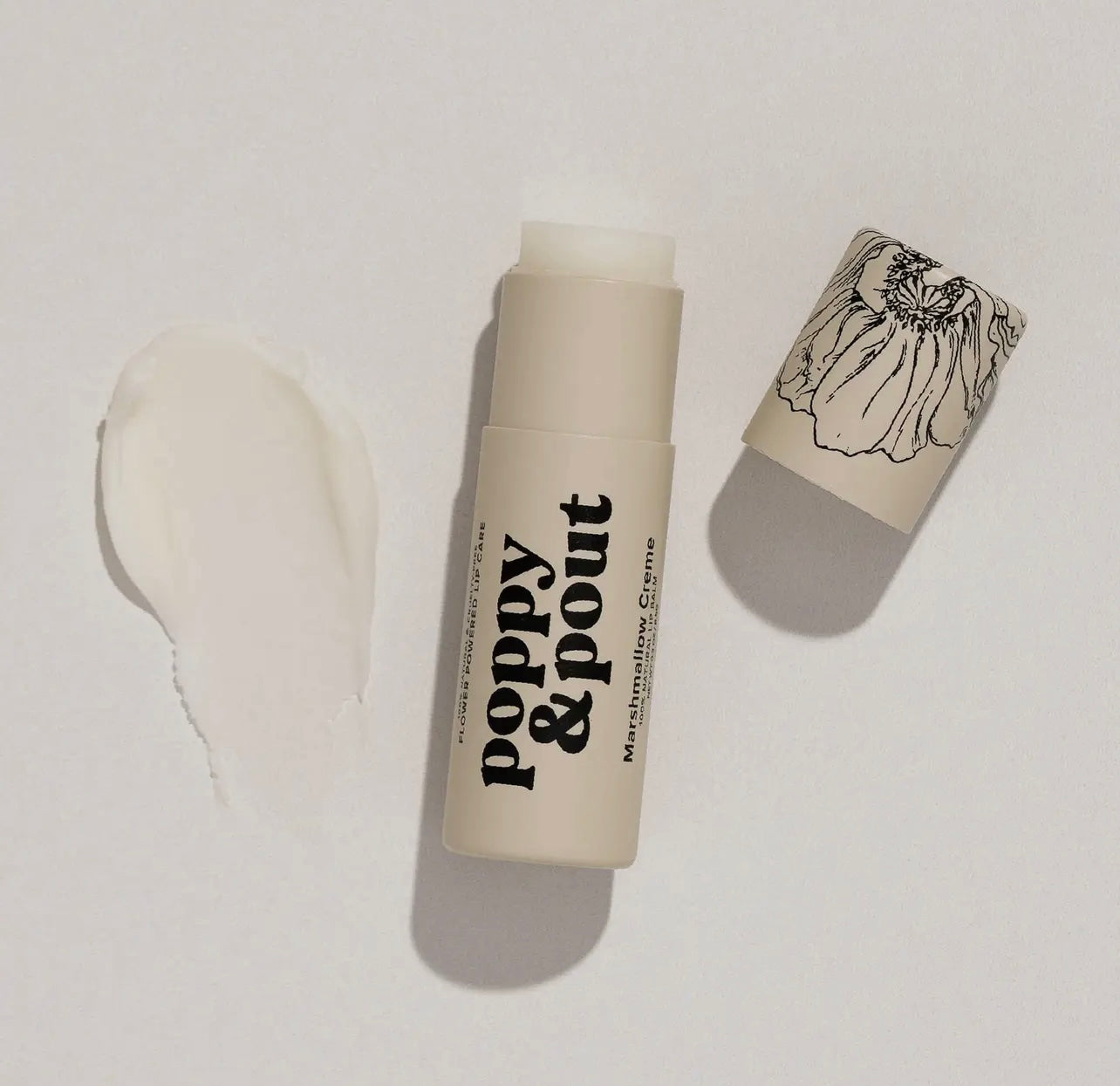 Poppy & Pout Lip Balm - Marshmallow Creme