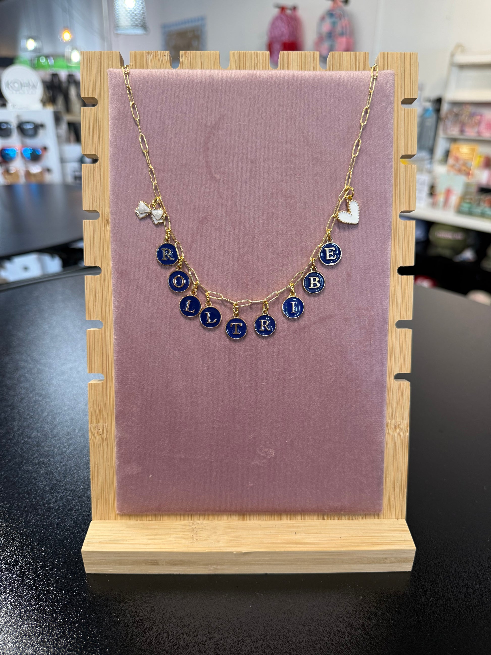 Roll Tribe Charm Necklace - Blue