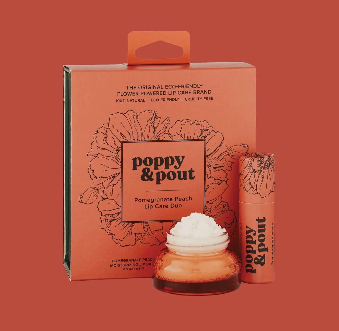Poppy & Pout Duo - Pomegranate Peach