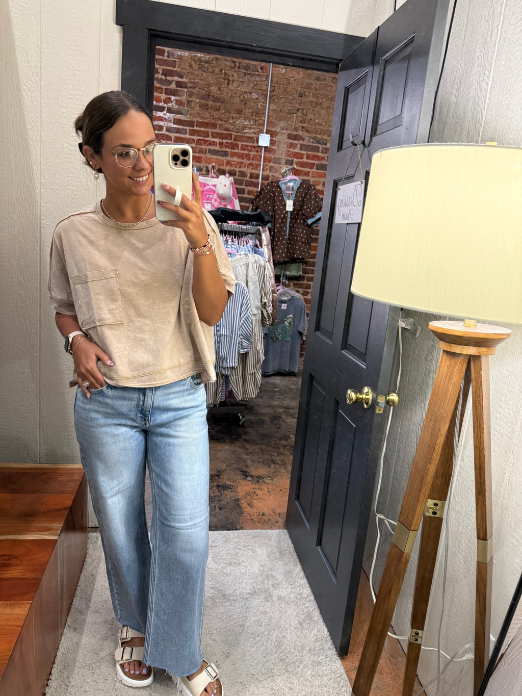 Fun Time Top - Taupe