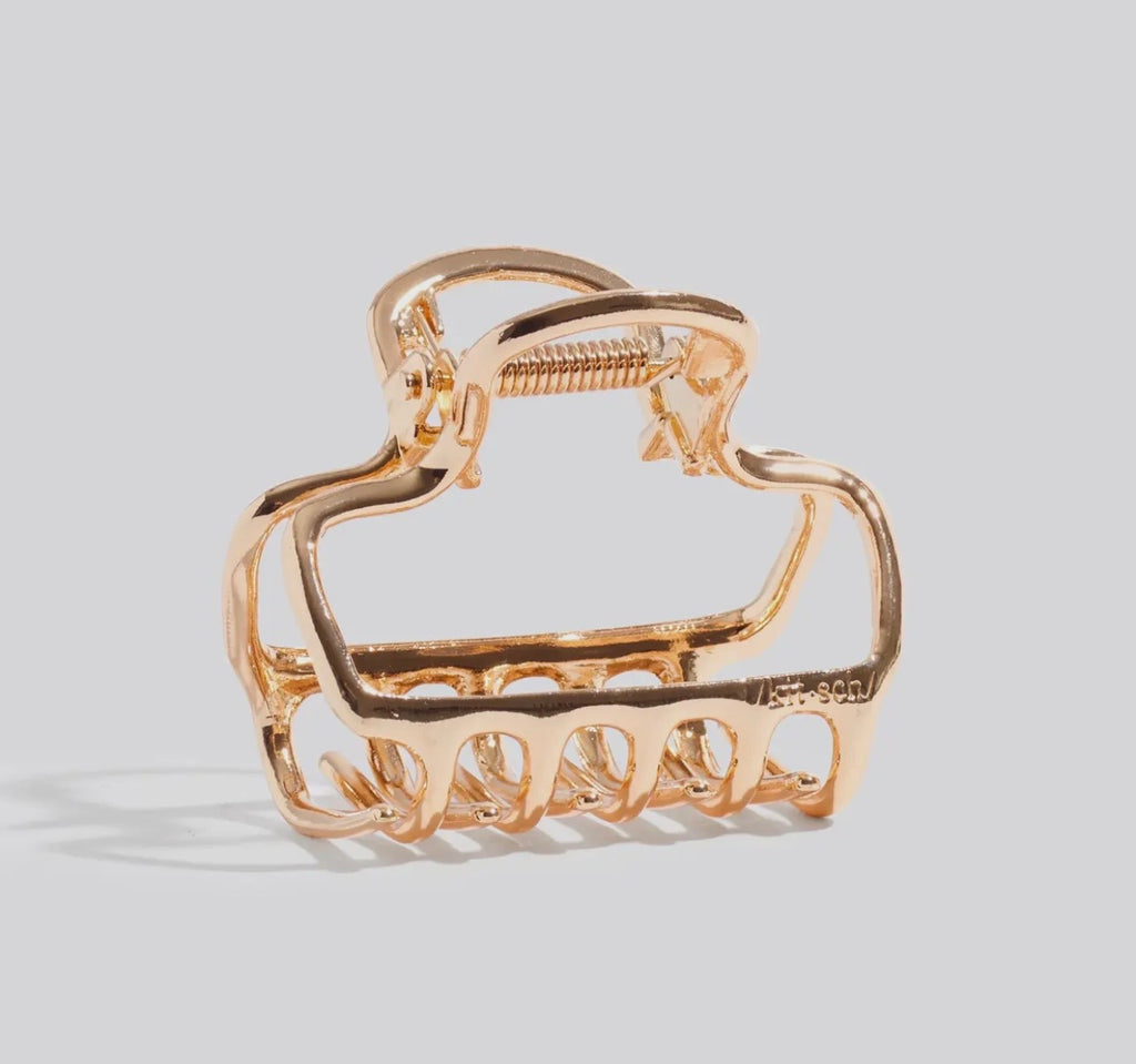 Metal Open Shape Puffy Claw Clip