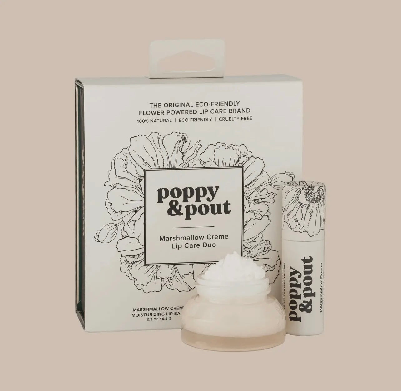 Poppy & Pout Duo - Marshmallow Creame