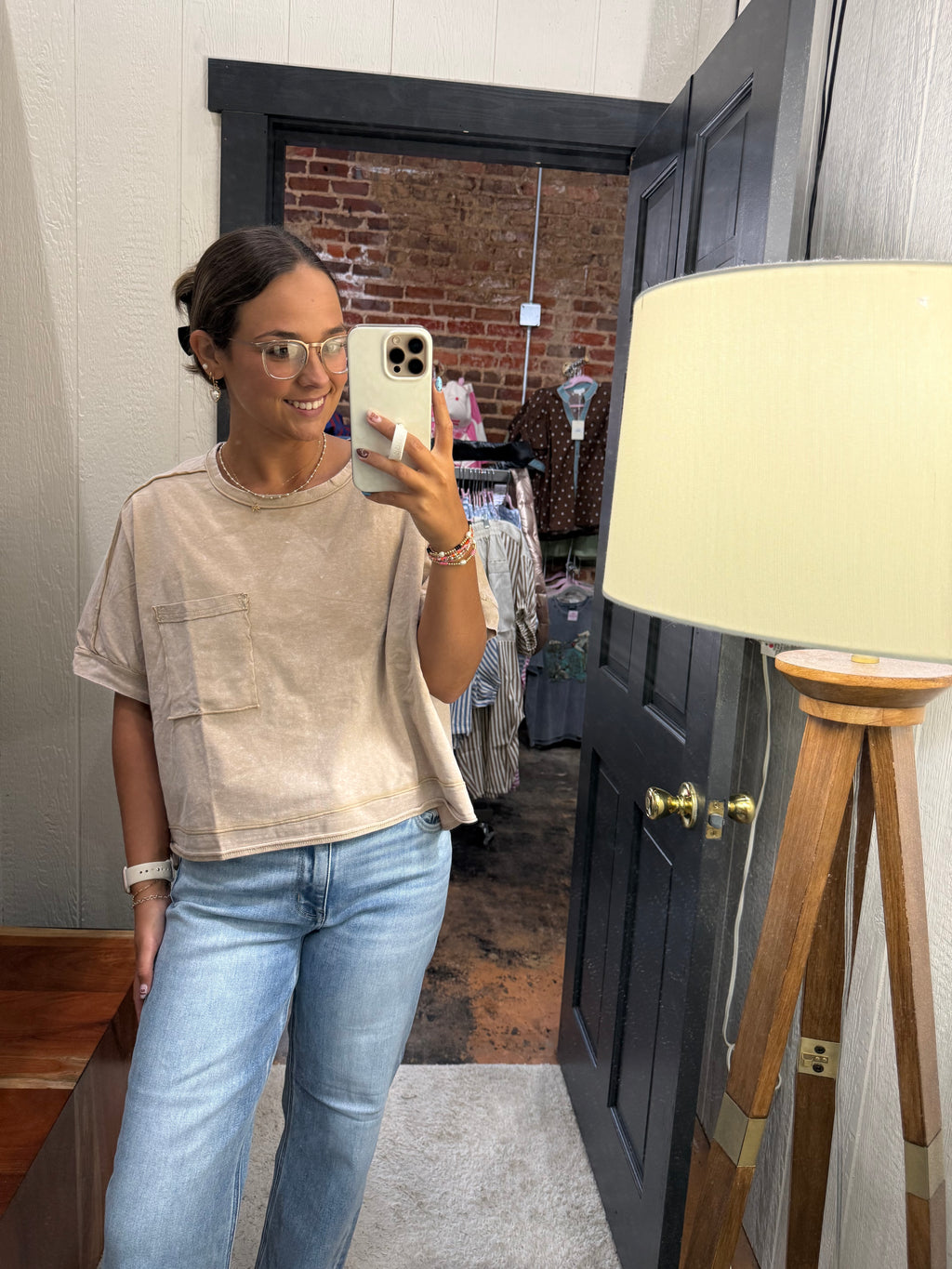 Fun Time Top - Taupe