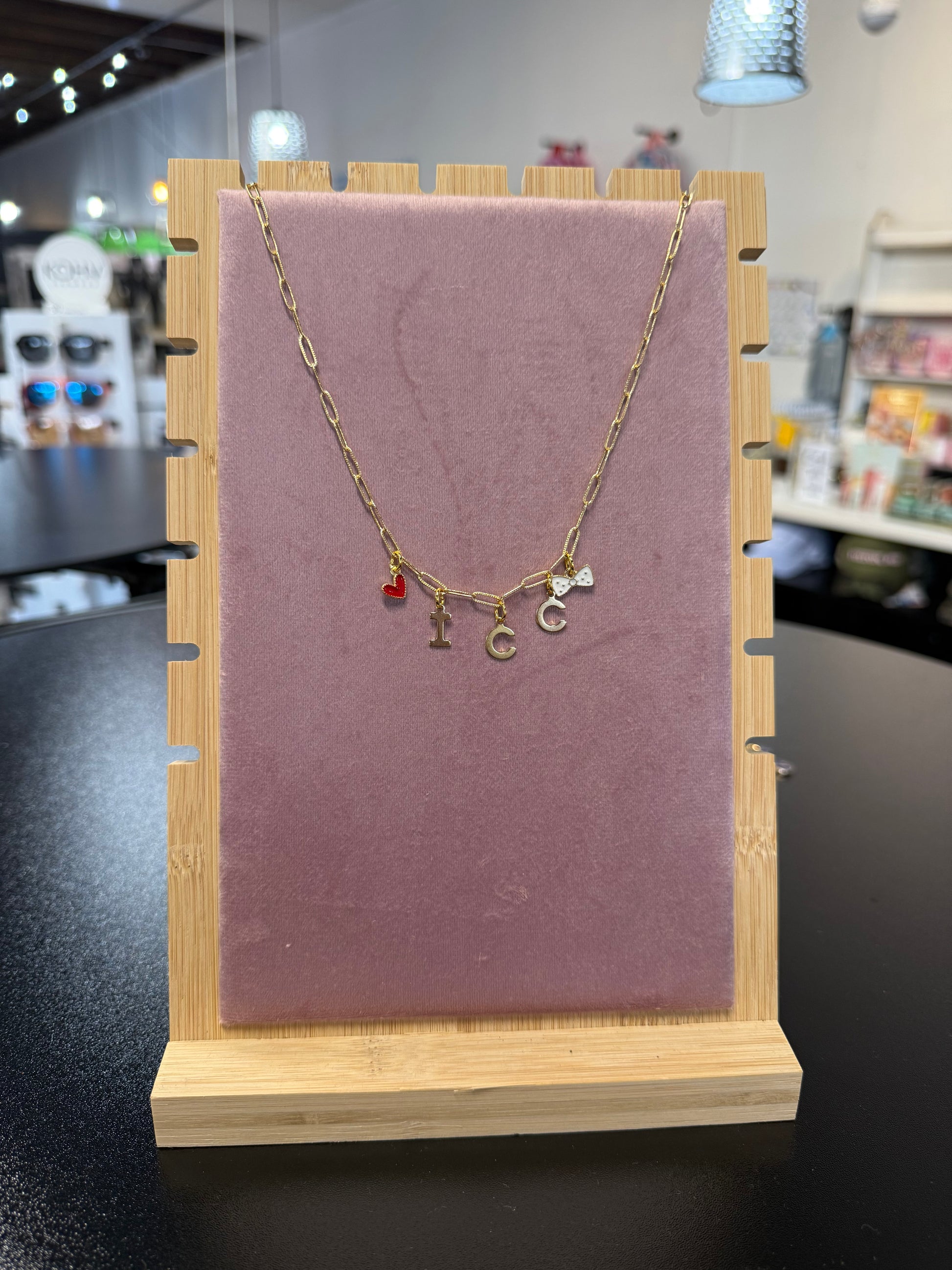 ICC Charm Necklace - Heart/Bow