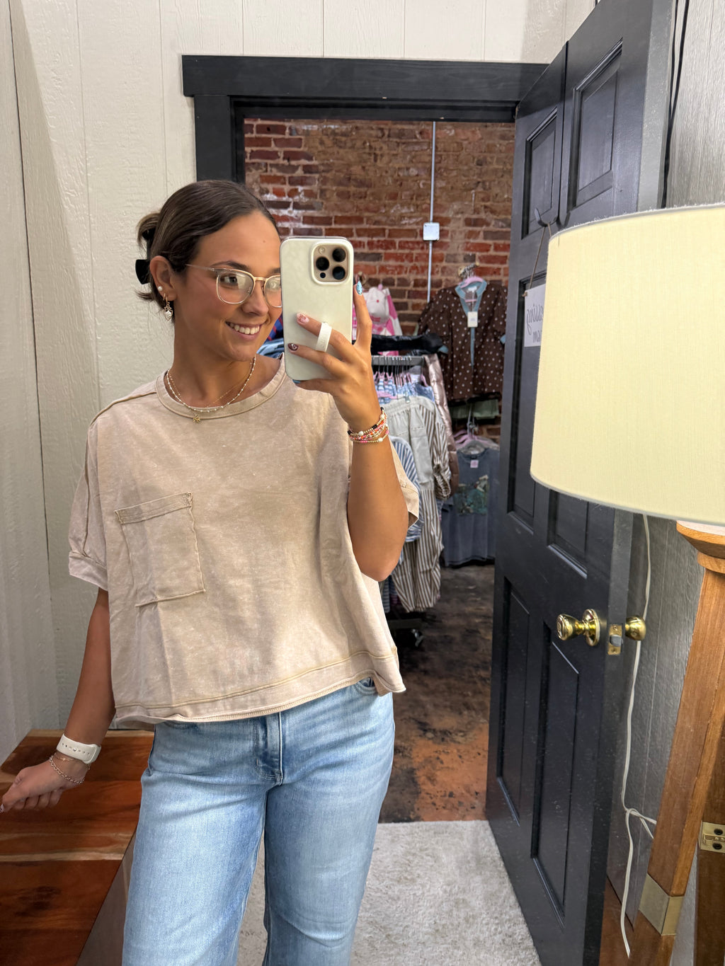 Fun Time Top - Taupe