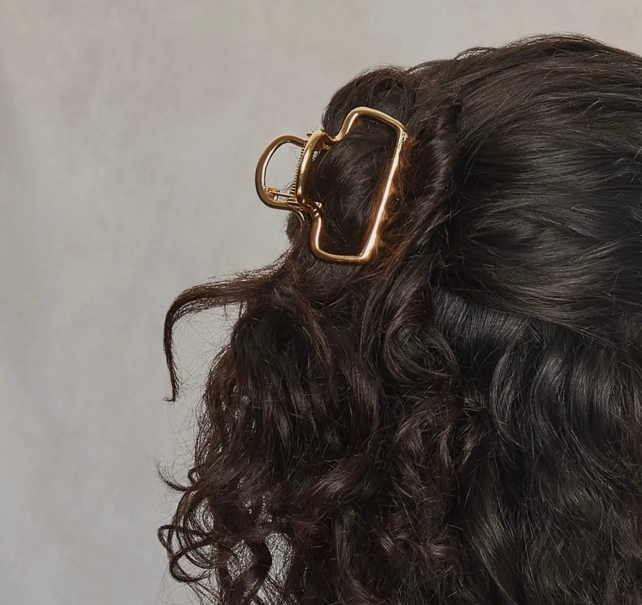 Metal Open Shape Puffy Claw Clip