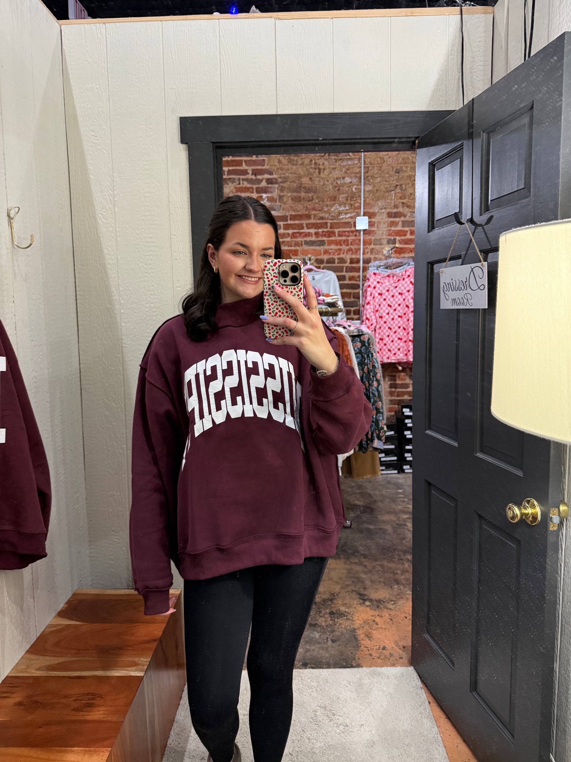 MS Reversible Sweatshirt - Maroon