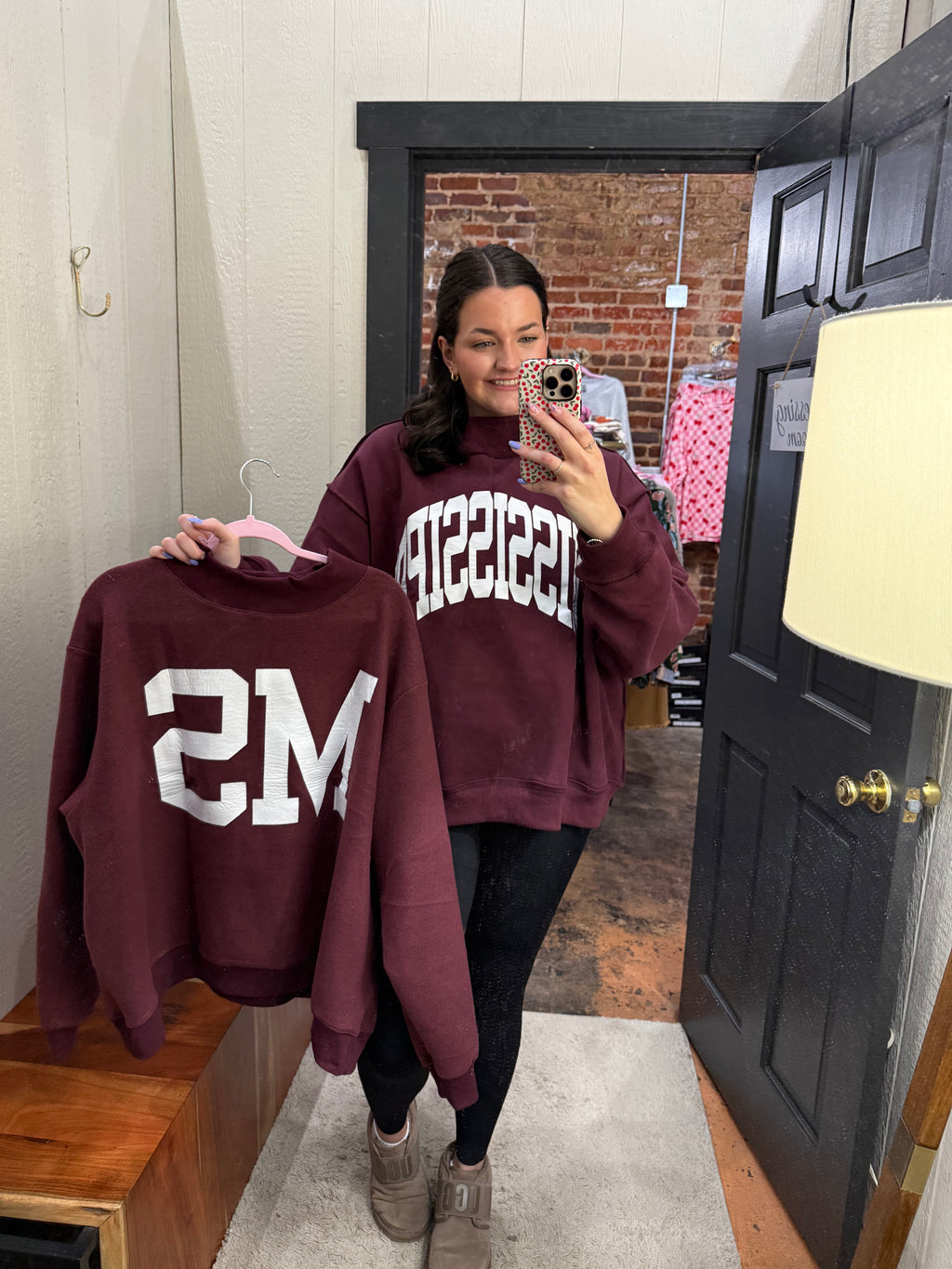 MS Reversible Sweatshirt - Maroon