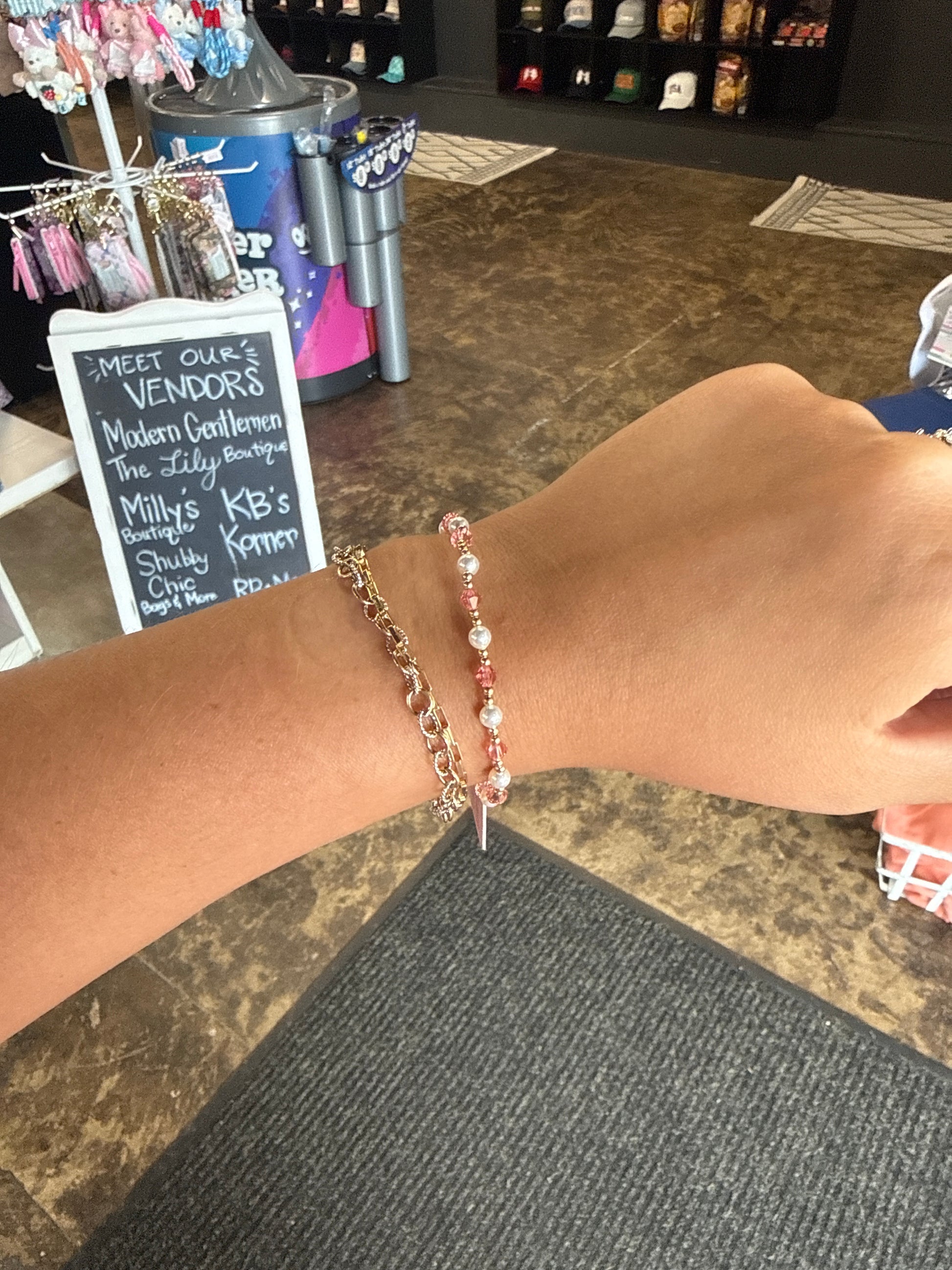 Beaded Blondes - Pink Pearl June Bracelet