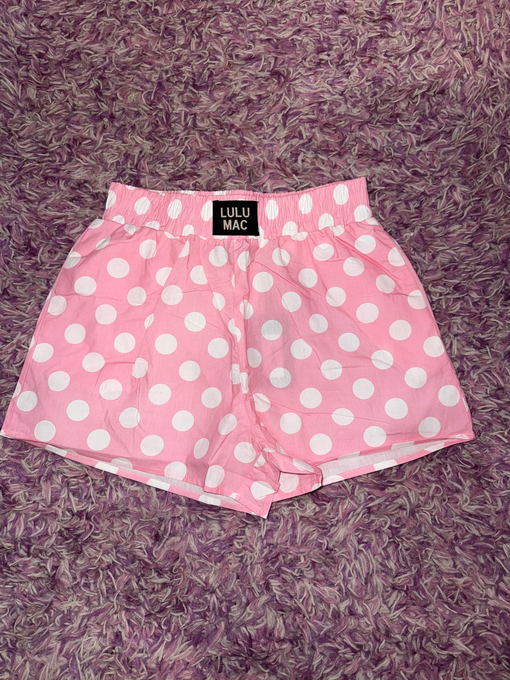 Lulu Mac Boxer Shorts - Pink Polka Dot