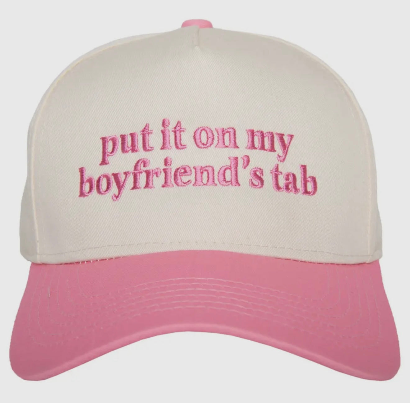 Put It On My Boyfriend's Tab - pink