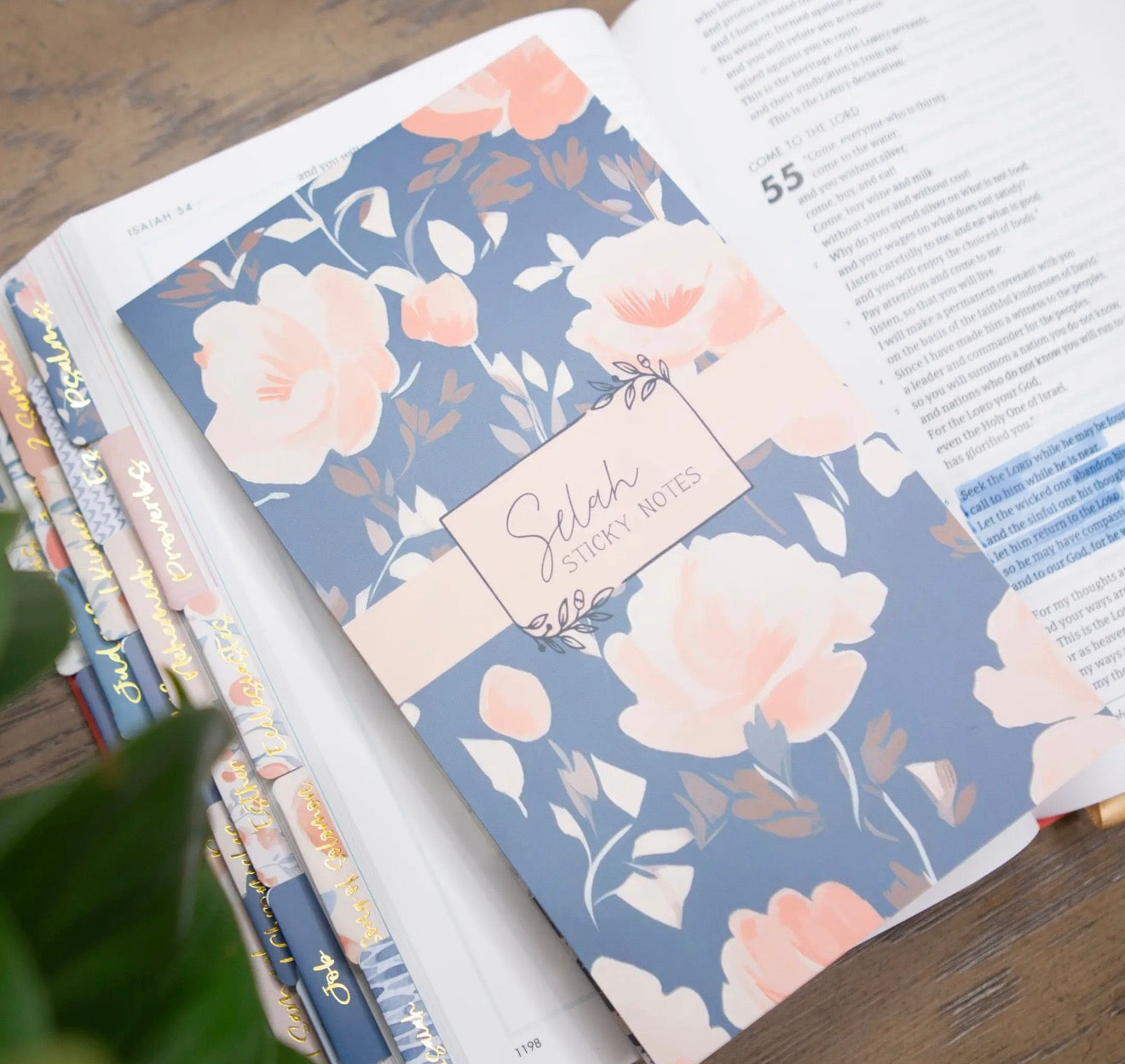 Bible Study Post-It Notes - Selah Blue