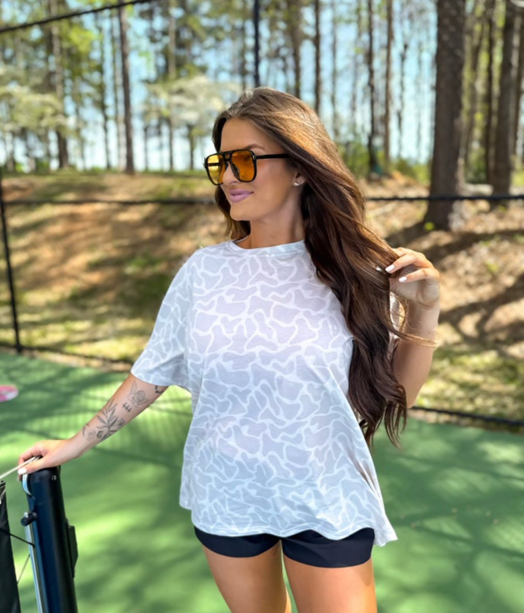 Bare Marsh Camo Oversized Tee