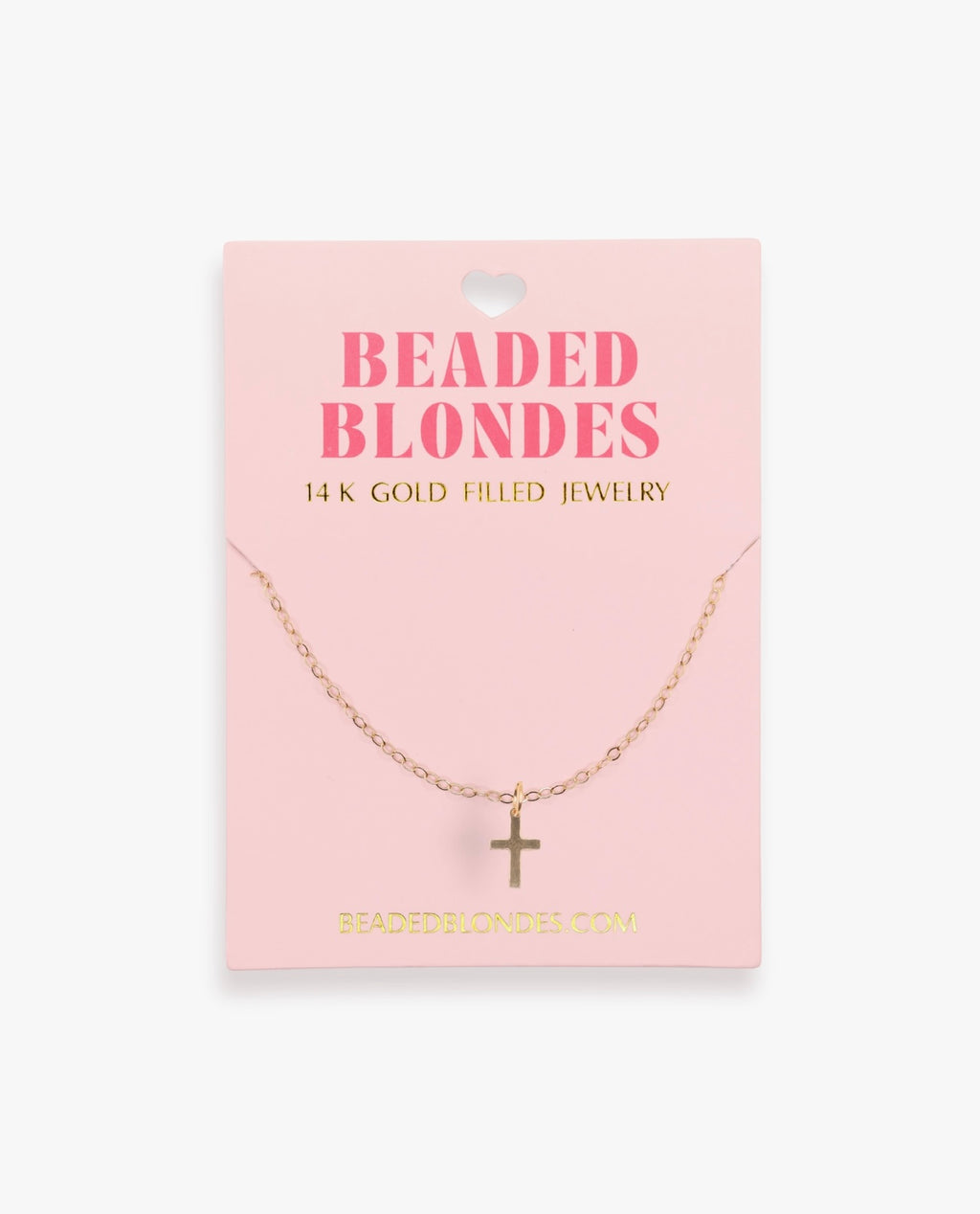 Beaded Blondes - Cross Charm Necklace