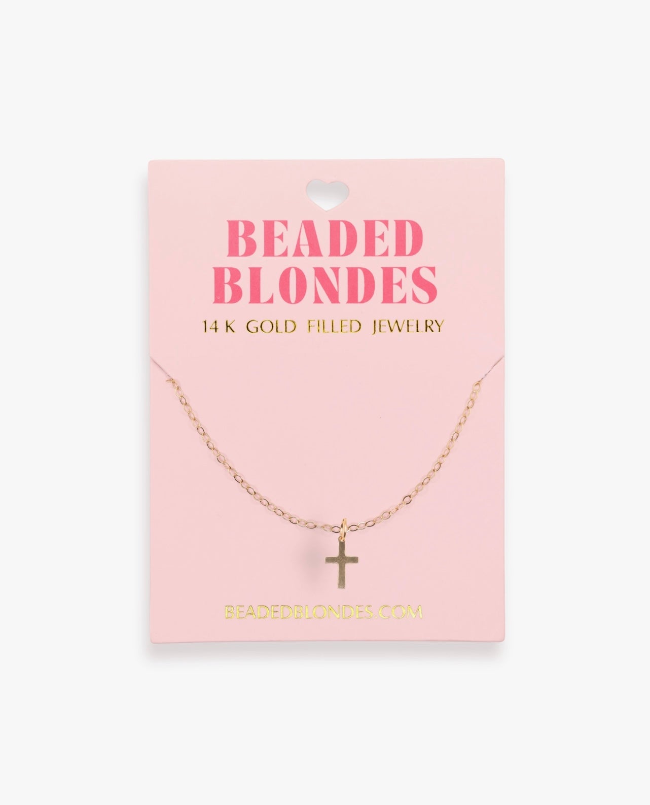 Beaded Blondes - Cross Charm Necklace