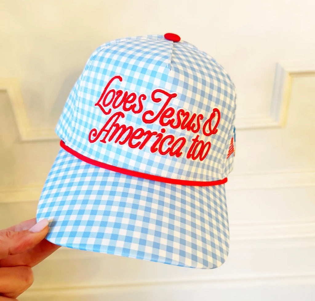Loves Jesus & America Too Hat