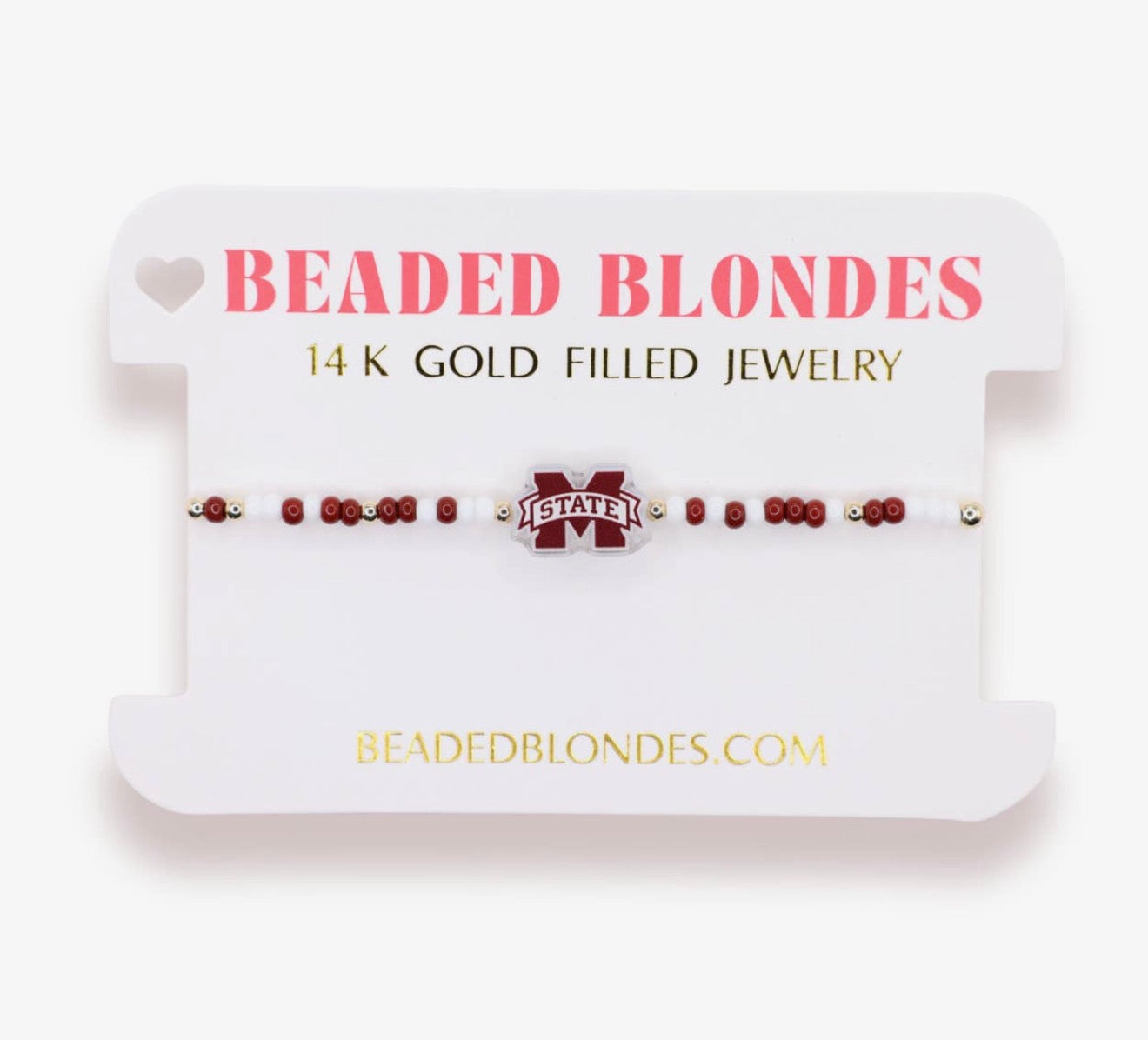 Beaded Blondes - State Logo Bracelet
