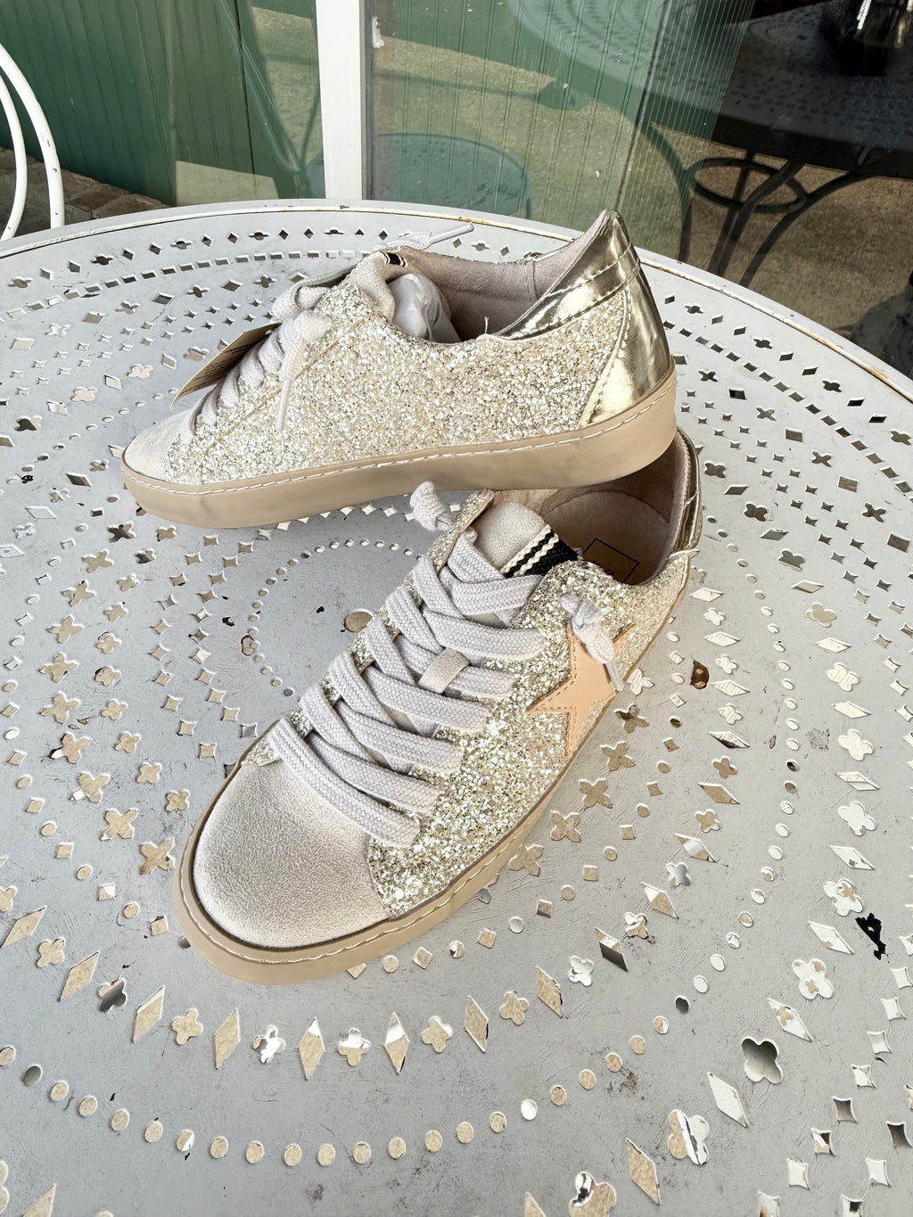 The Paula Shoe - Sterling Glitter