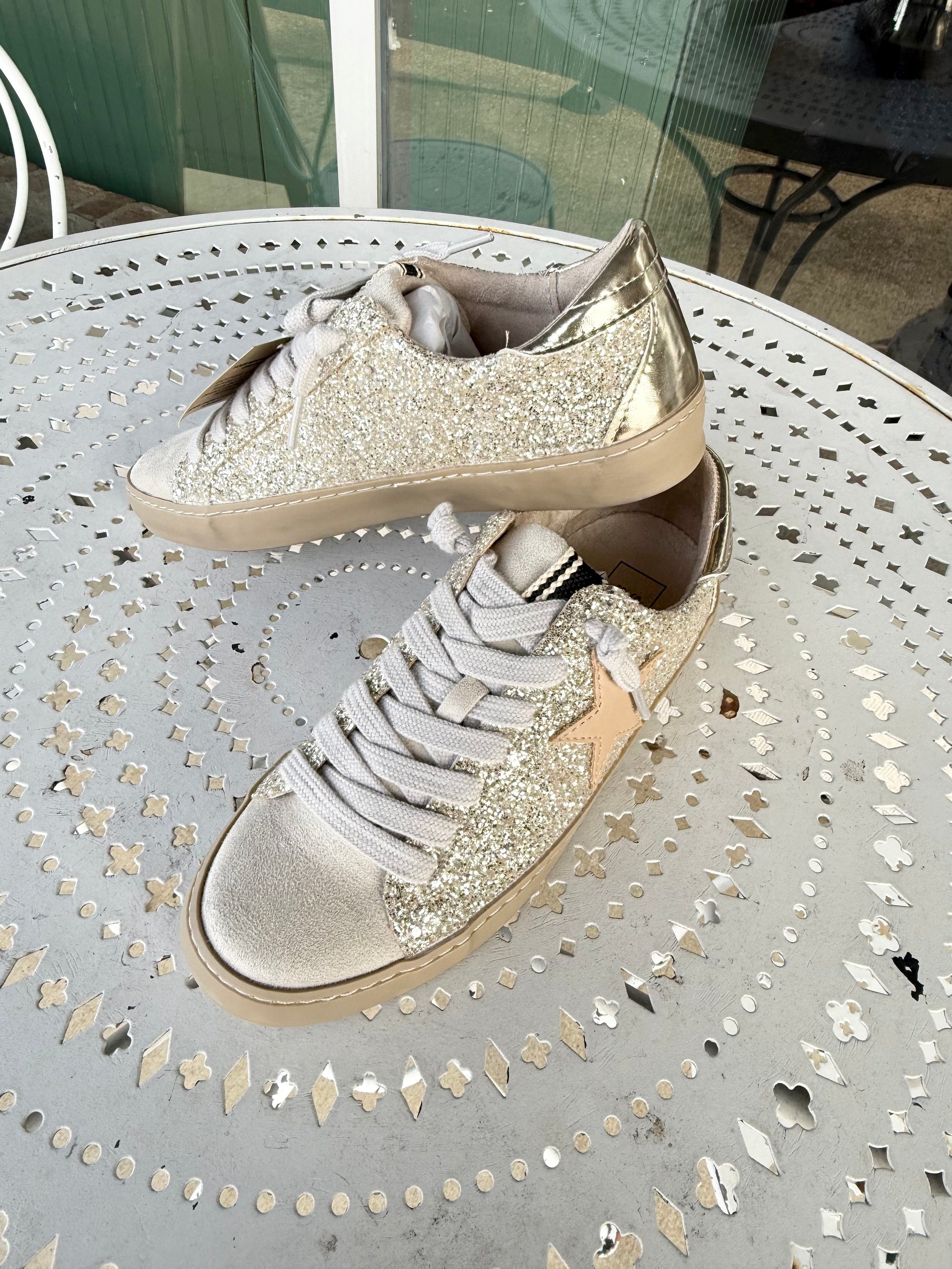 The Paula Shoe - Sterling Glitter