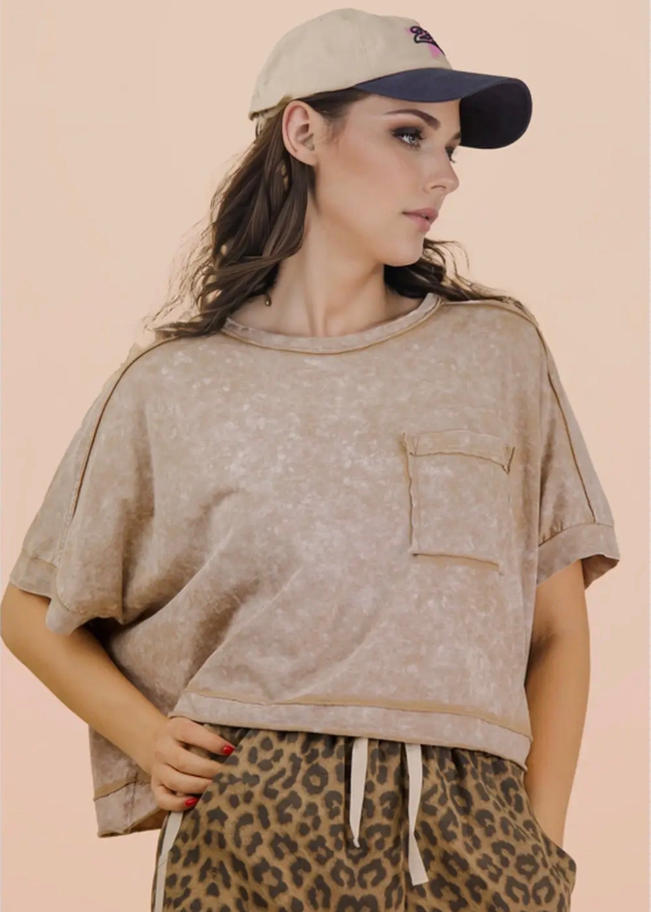 Fun Time Top - Taupe