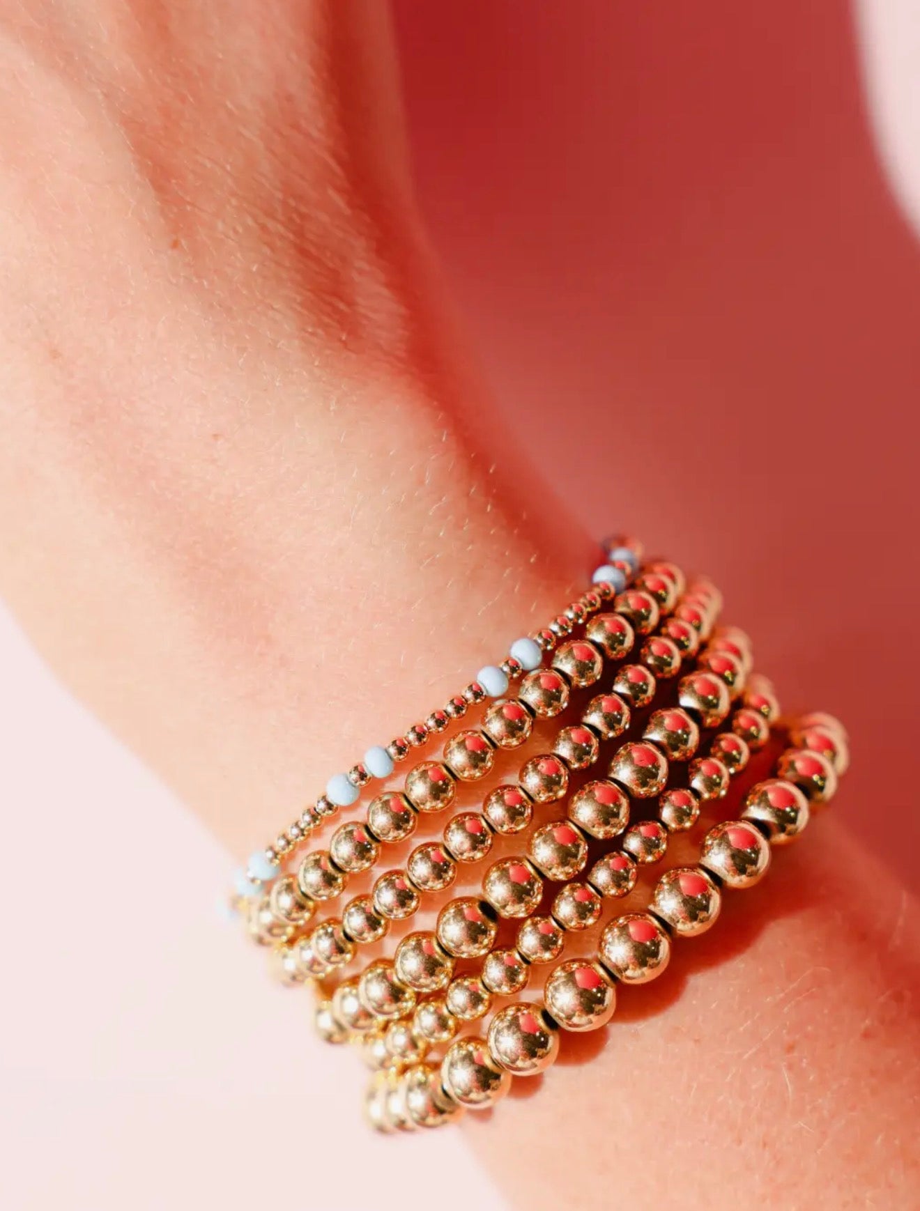 Beaded Blondes - Powder Blue Hazel Bracelet