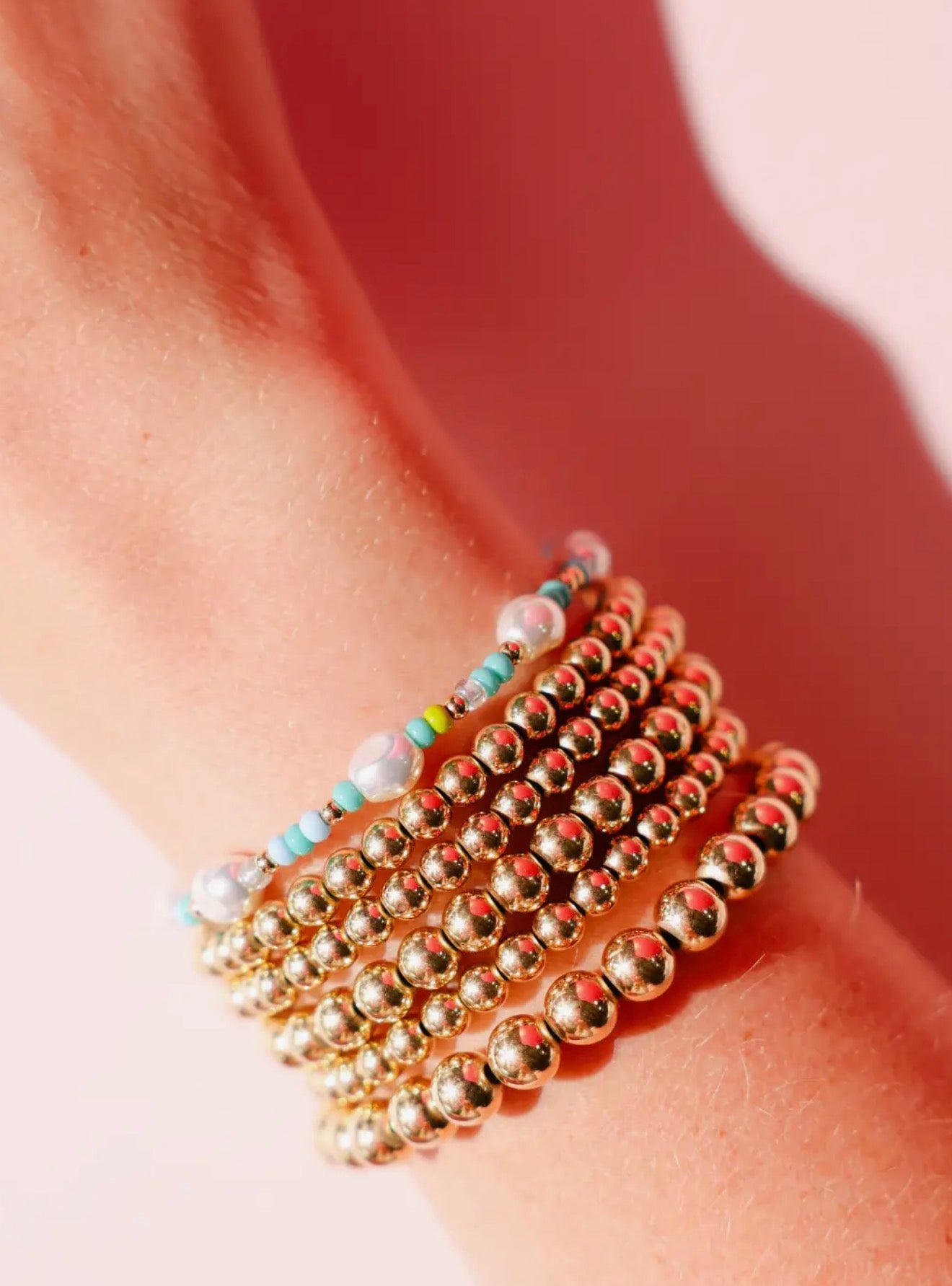 Beaded Blondes - Capri Sprinkle Pearl Bracelet
