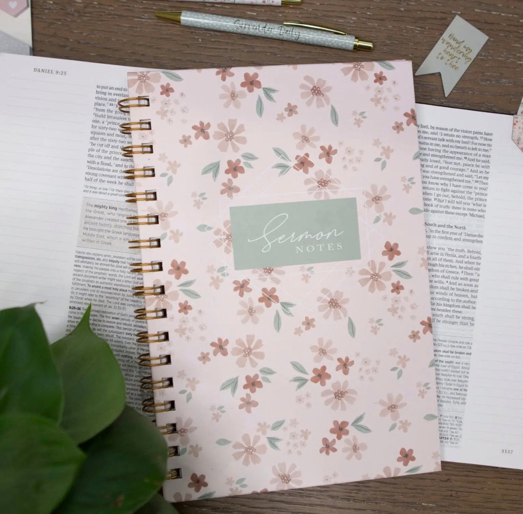Sermon Notes - Pink Floral