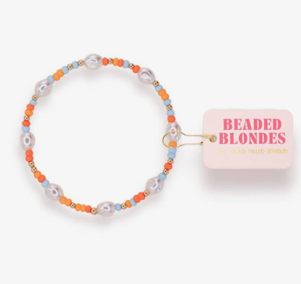 Beaded Blondes - Vitamin D Sprinkle Pearl Bracelet