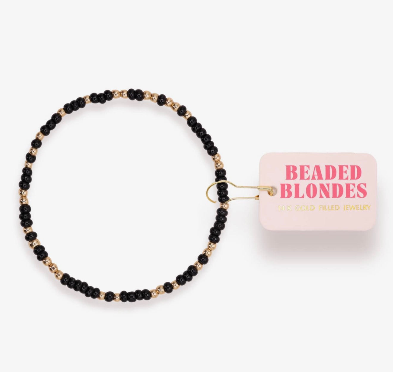 Beaded Blondes - Black Sprinkle Bracelet