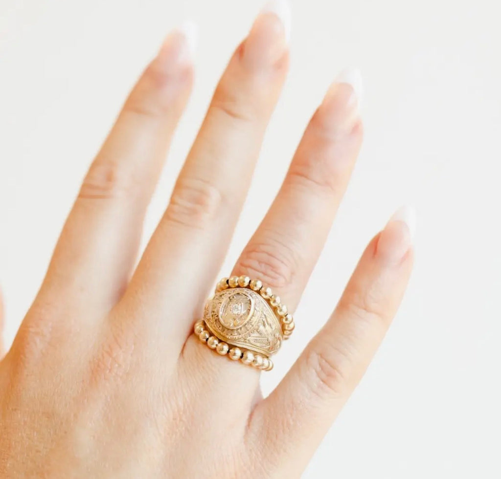 Beaded Blondes - Lauren Beaded Band in Gold