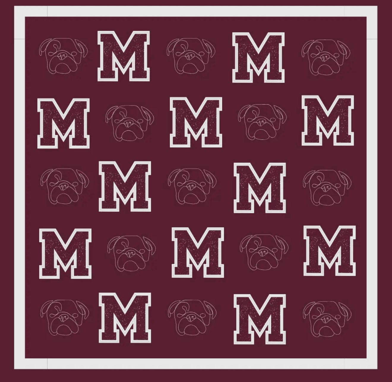 MS State Bandana Scarf