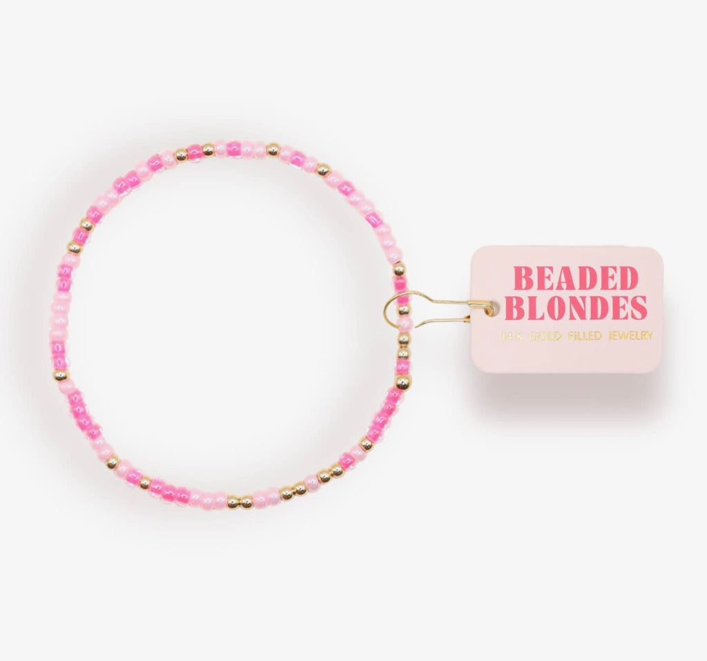 Beaded Blondes - Flamingo Sprinkle Bracelet