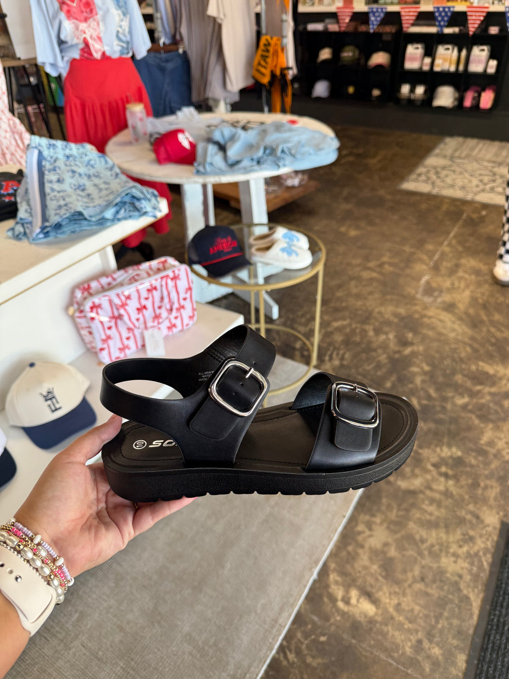The Jackie Sandal - Black