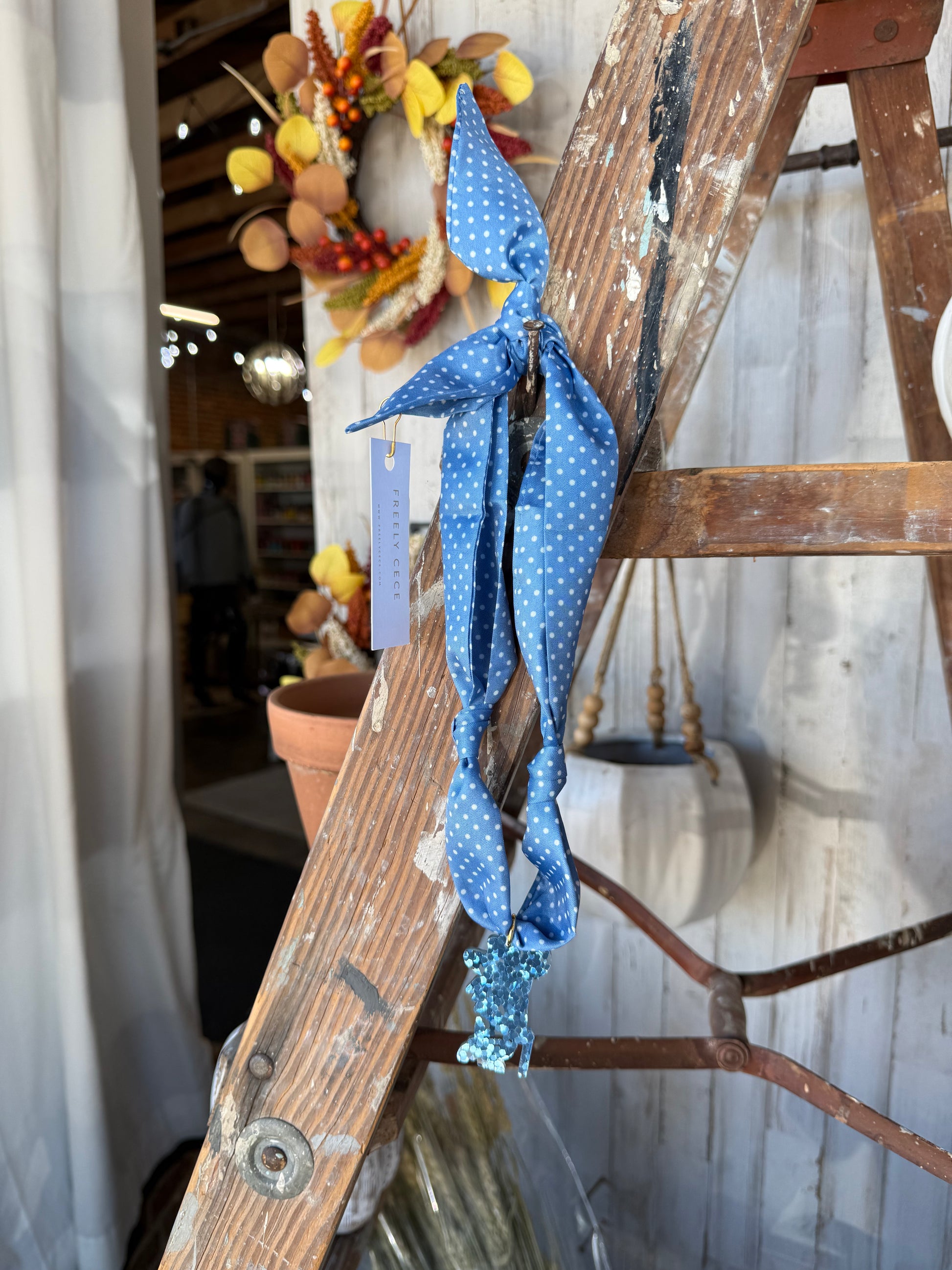 Colonel Reb Scarf Necklace - Dots