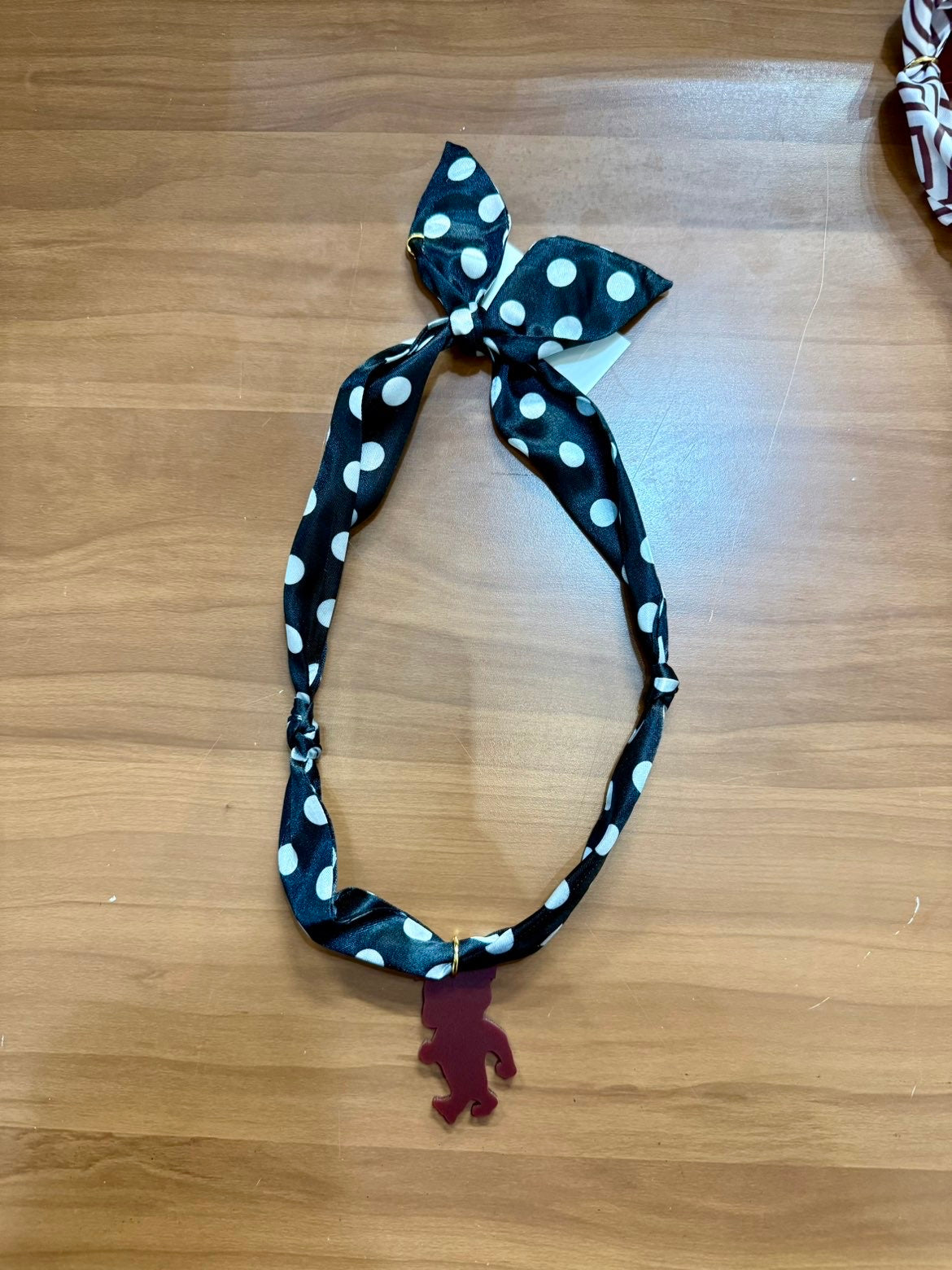 Dawg Scarf Necklace - Polka Dot