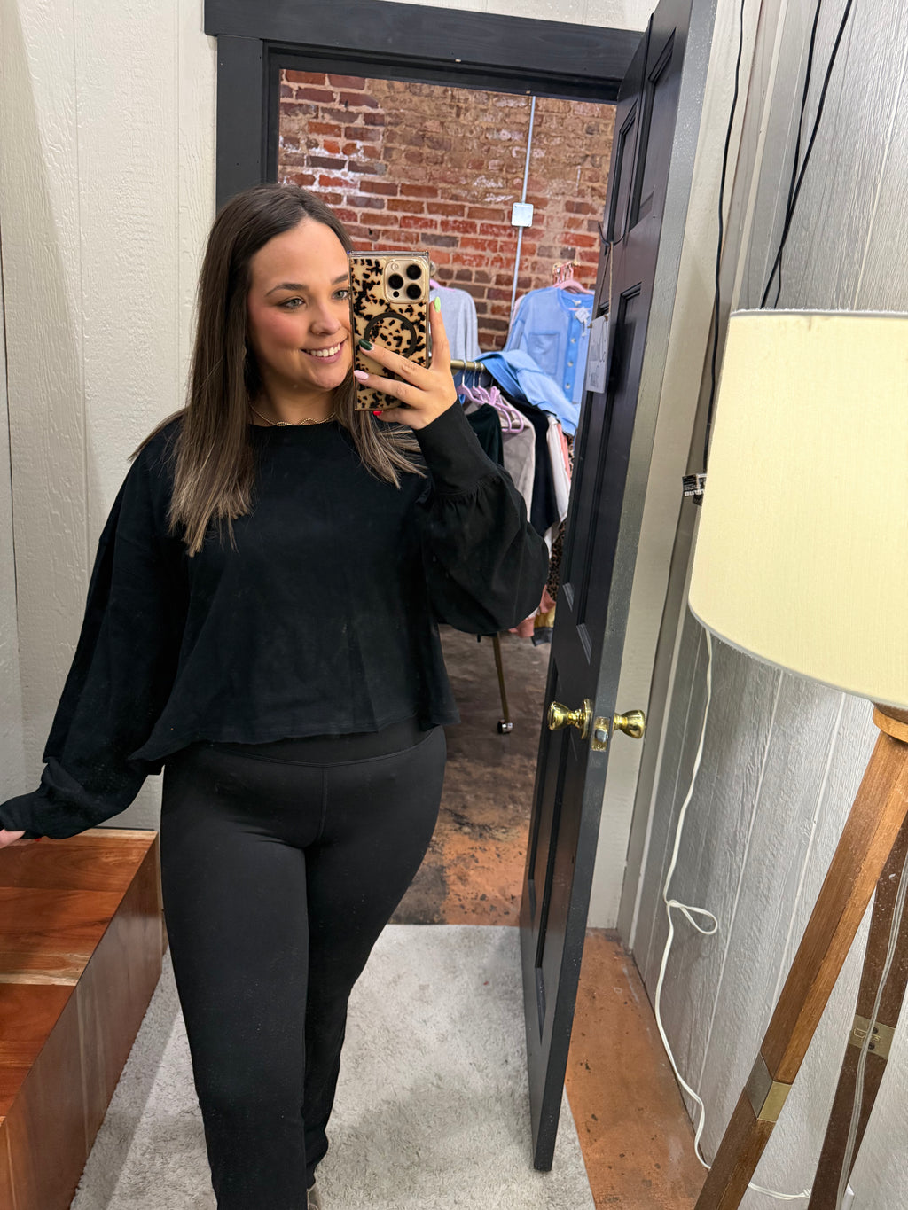 Just For Show Top- Black