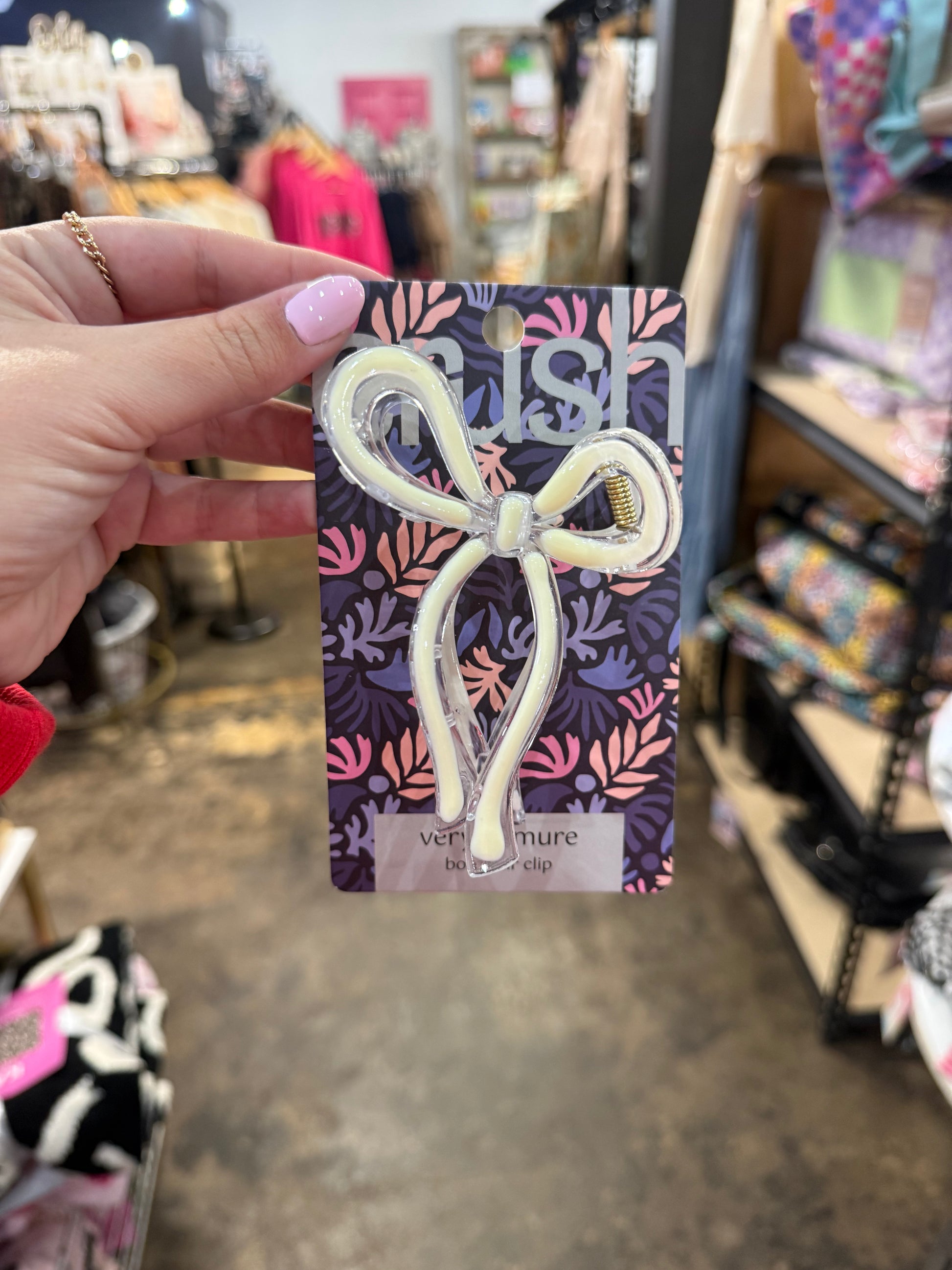 Demure Bow Clip - 6 Colors