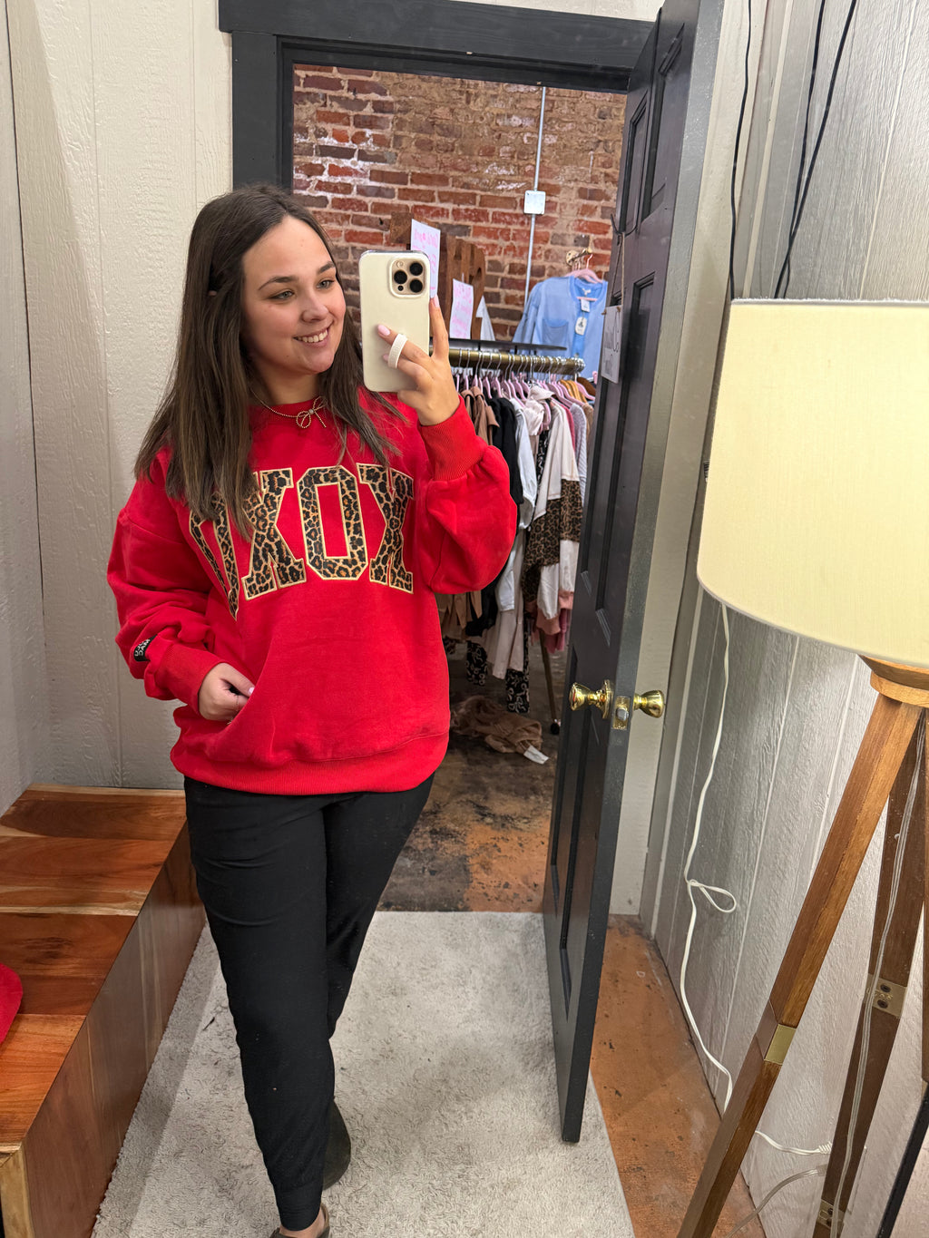 Lulu Mac Sweathshirt - XOXO Red