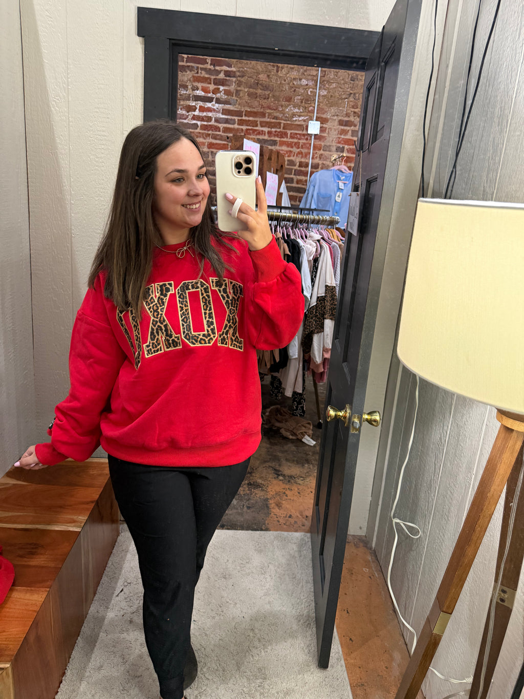 Lulu Mac Sweathshirt - XOXO Red