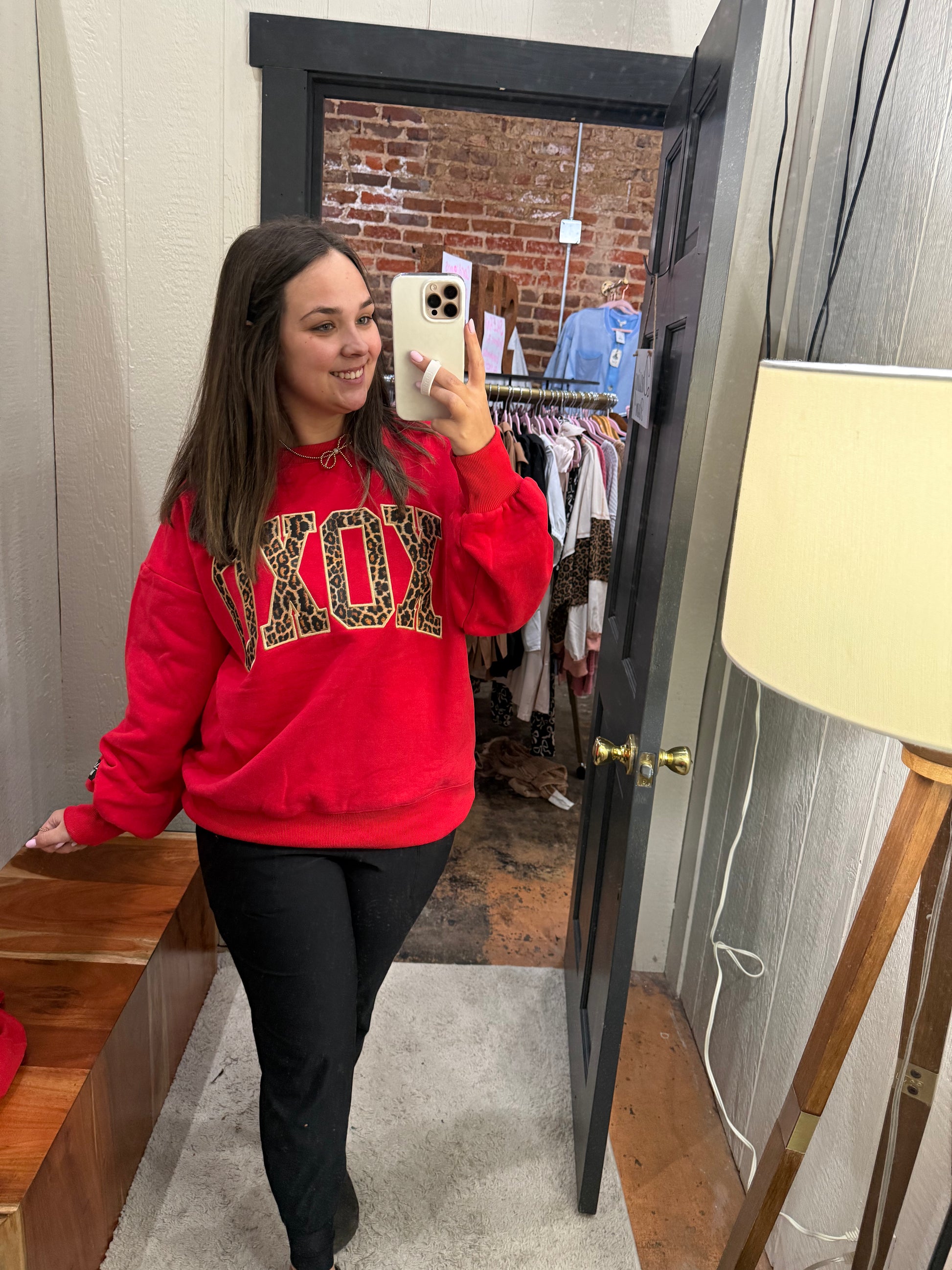 Lulu Mac Sweathshirt - XOXO Red