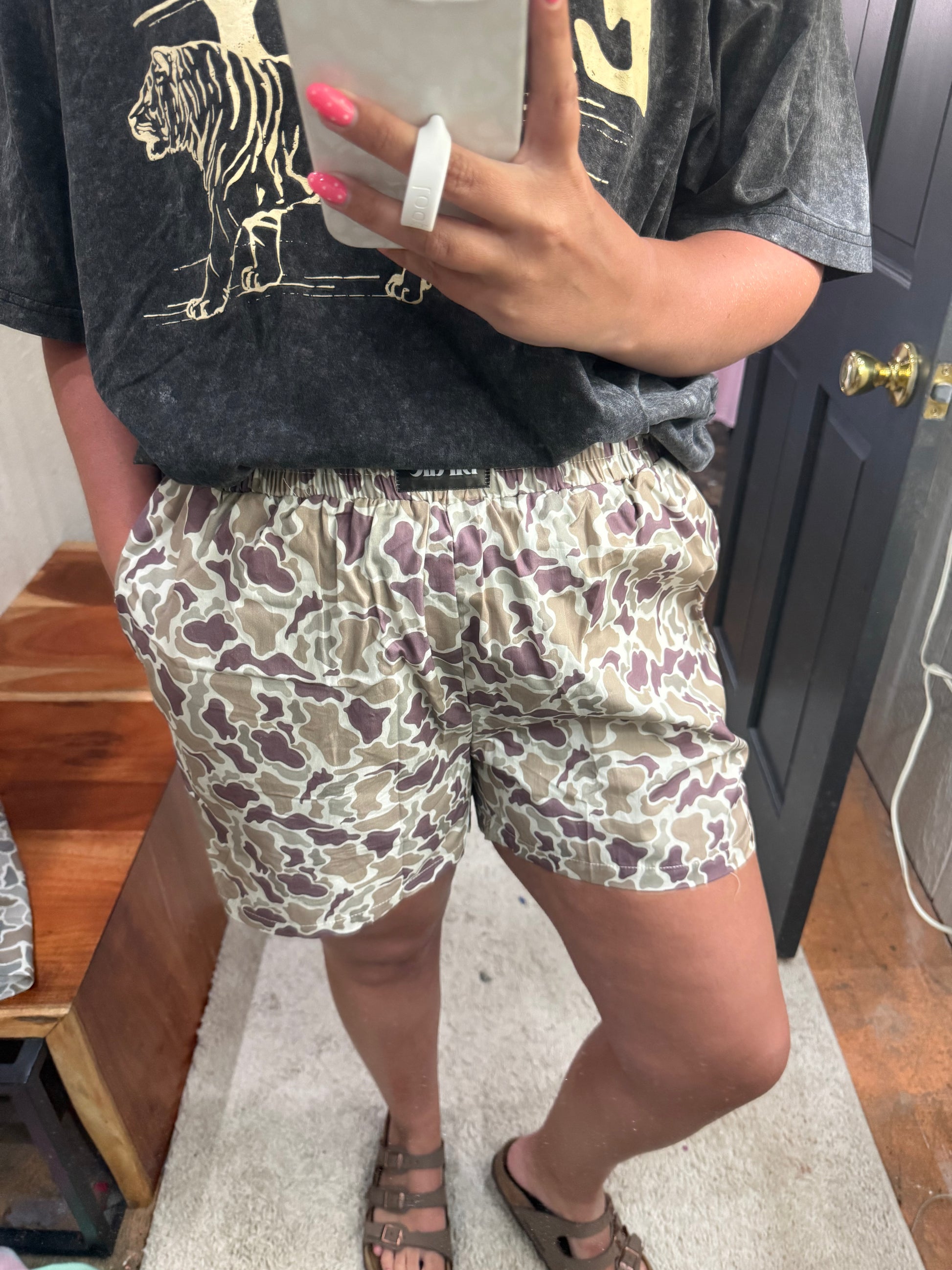 The Abbie Boxer Shorts - Duck Camo