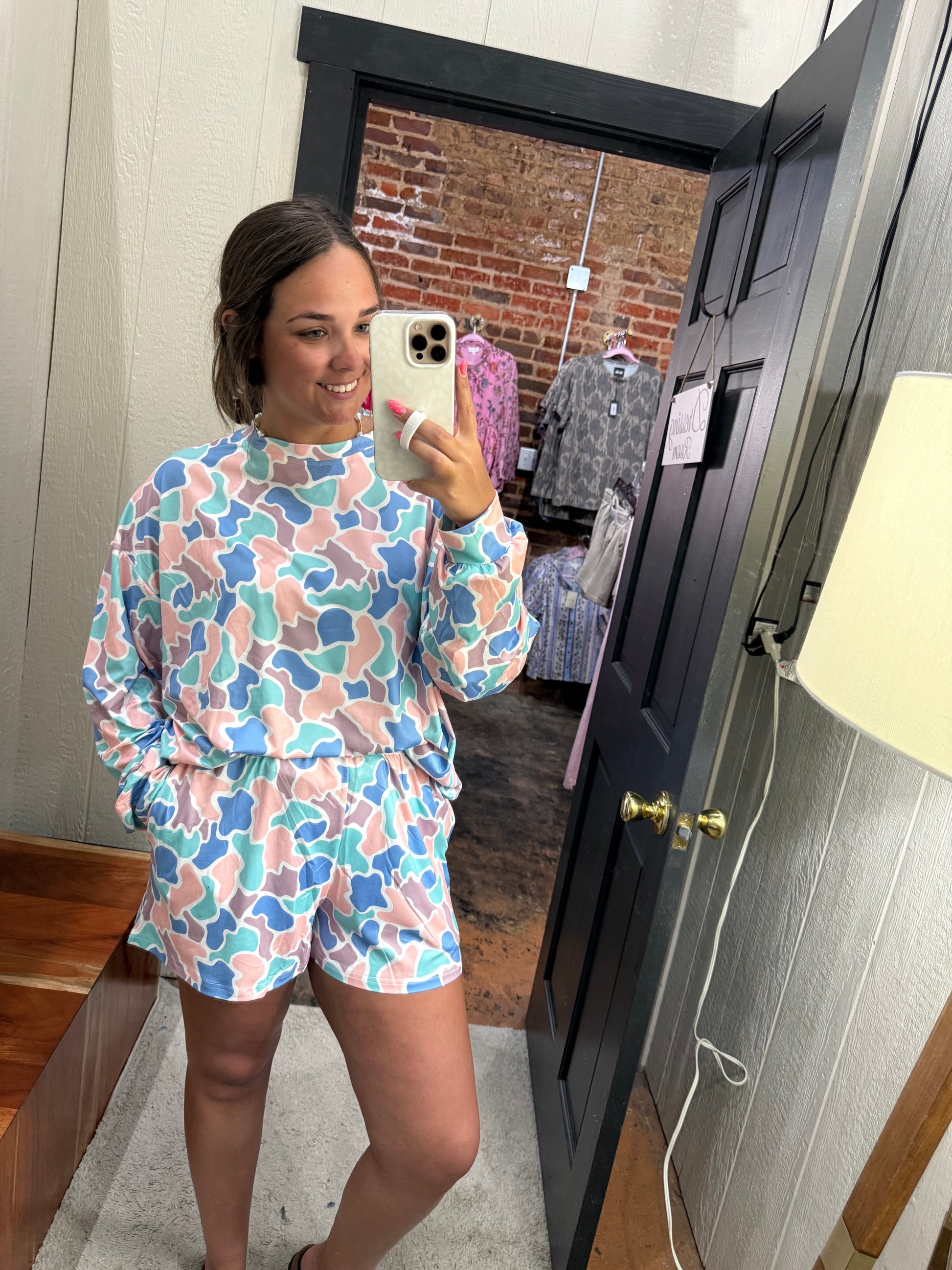 Spring Duck Camo Two Piece Boxer Set