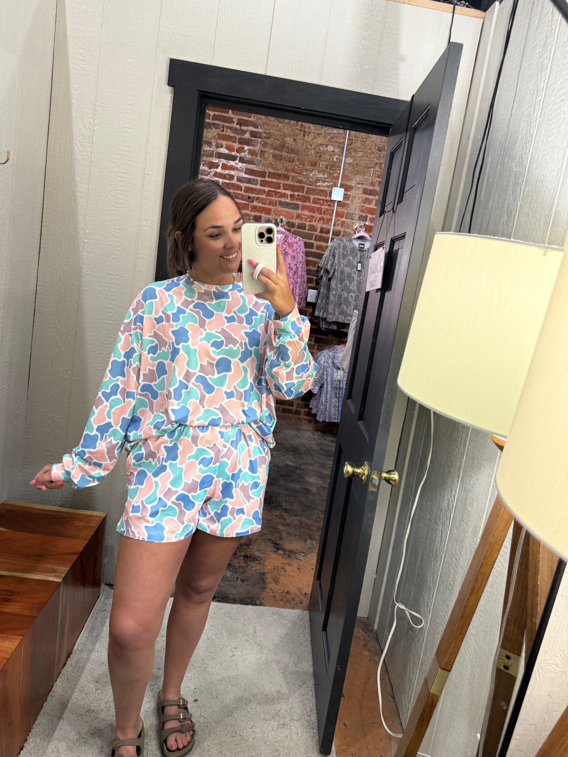 Spring Duck Camo Two Piece Boxer Set