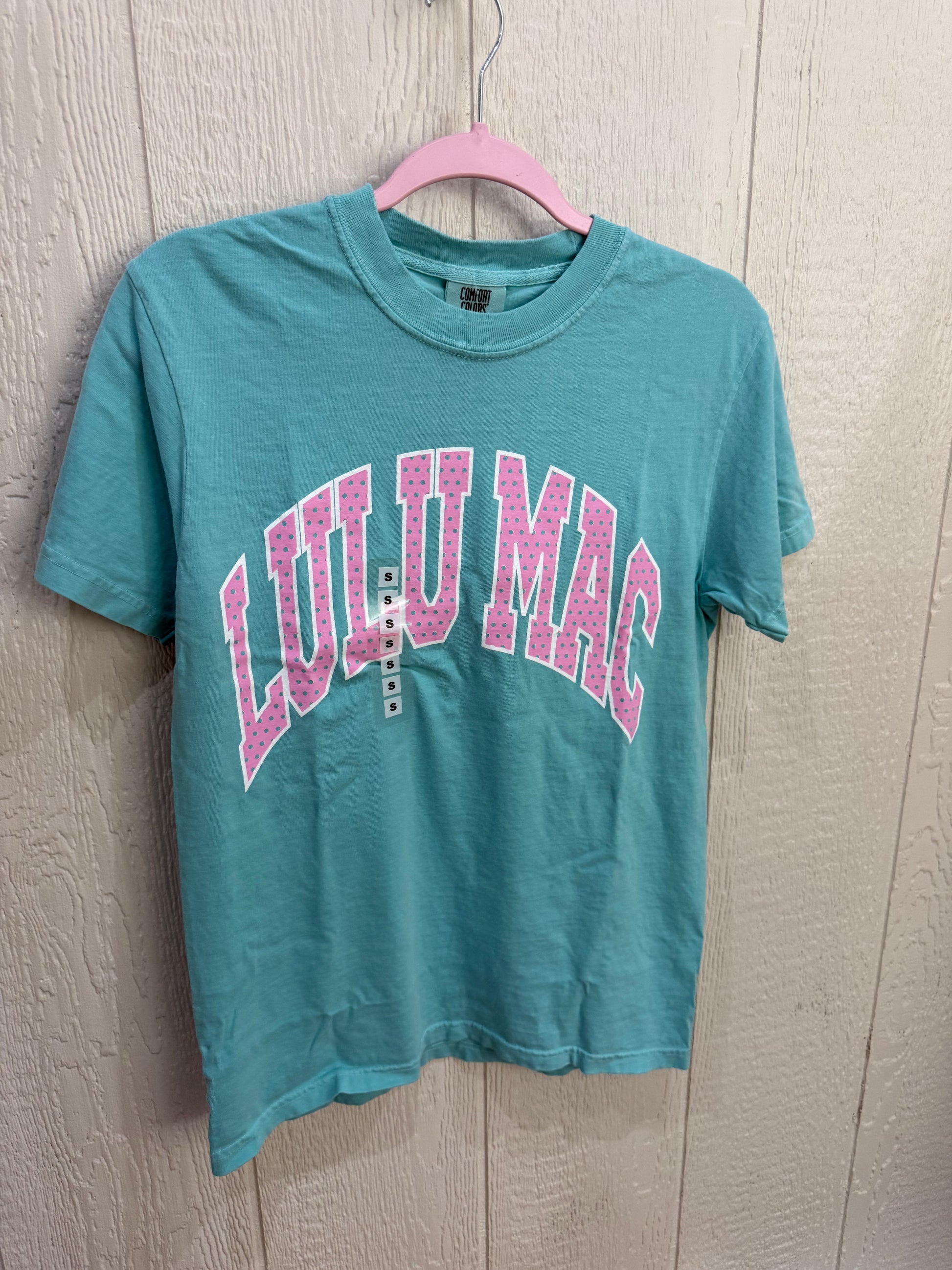 Lulu Mac Polka Dot Tee - Chalky Mint - YOUTH & ADULT
