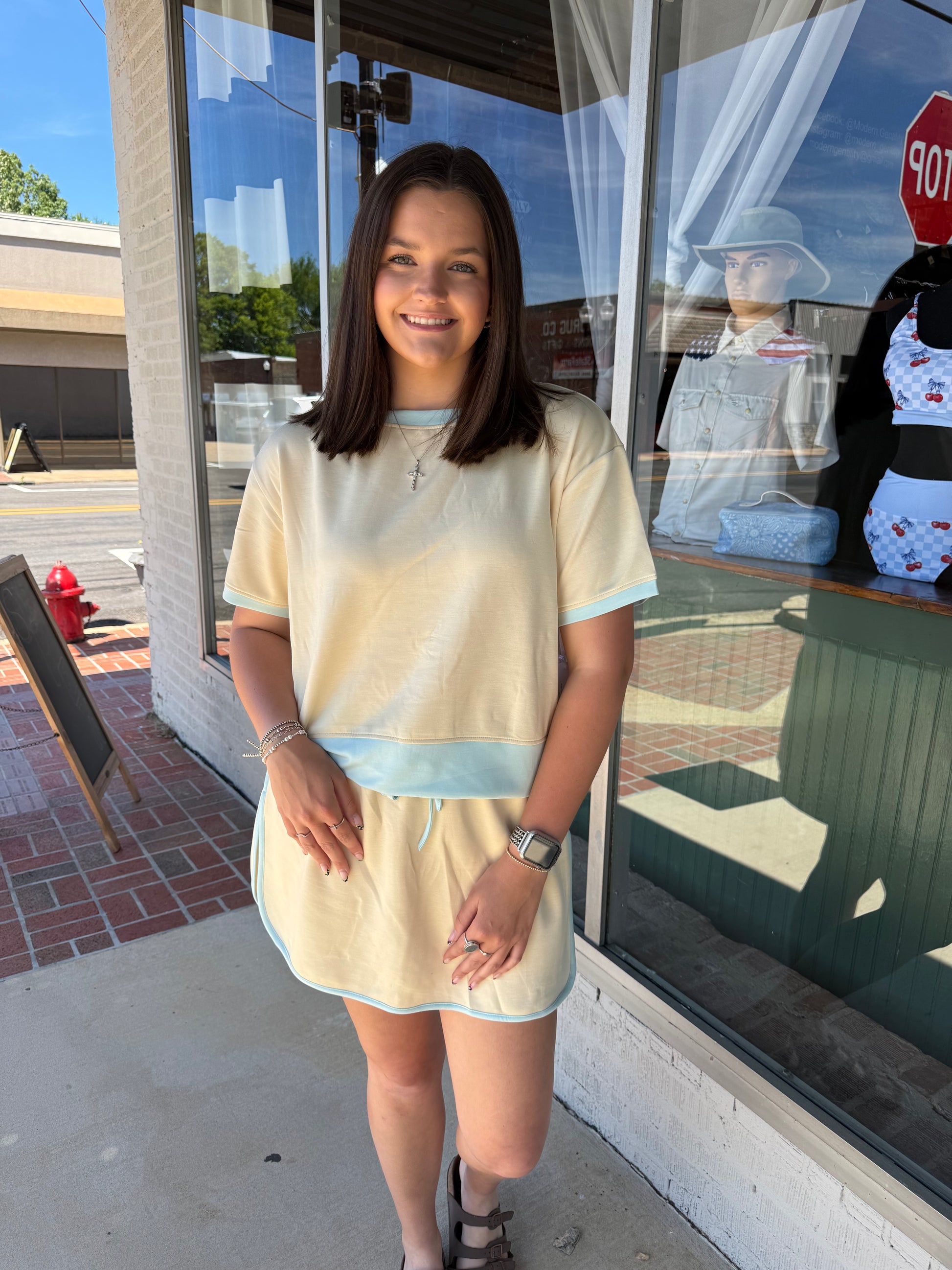 Loving Life Skort Set - Yellow