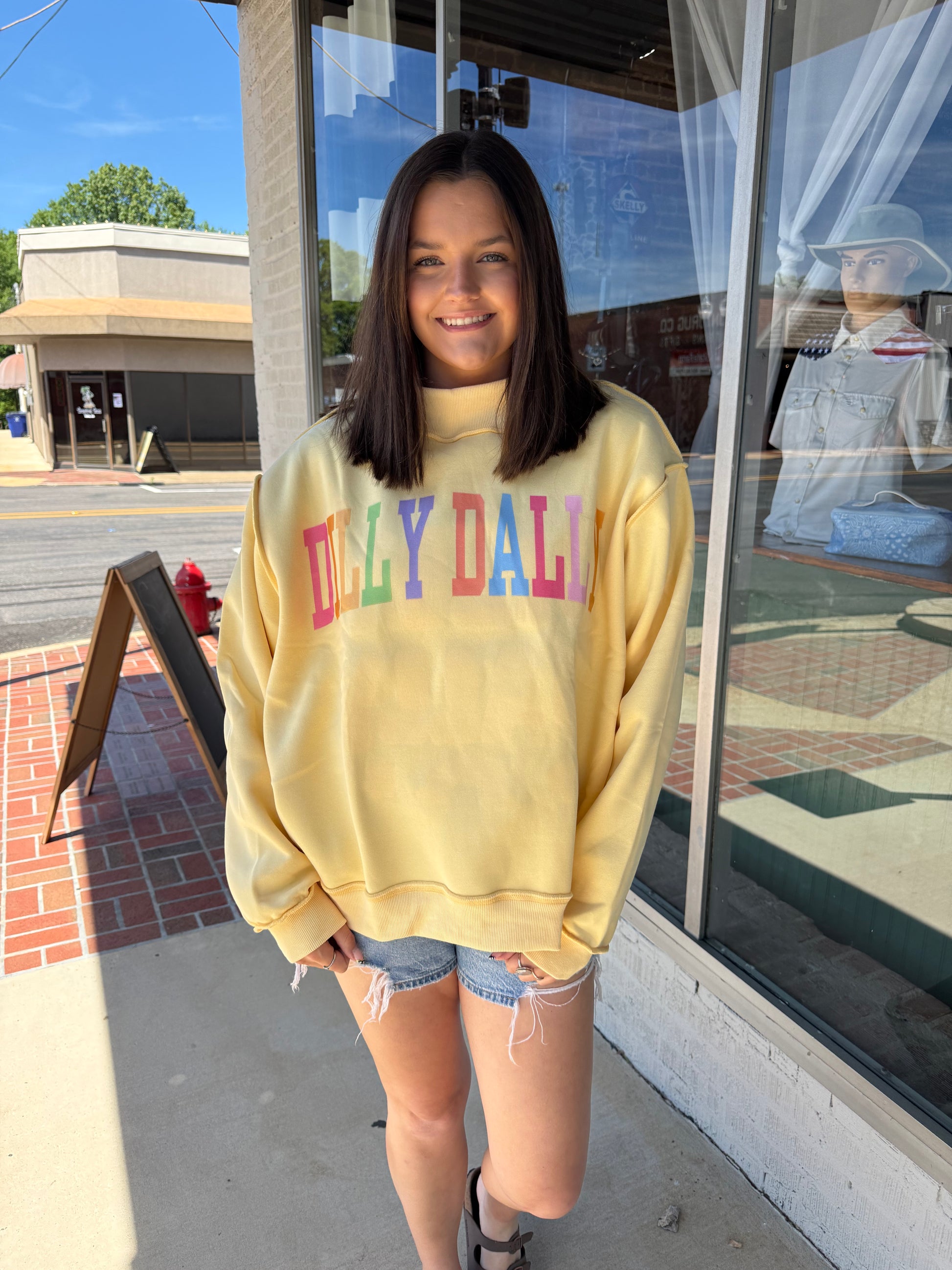 Dilly Dally Reversible Mock Neck
