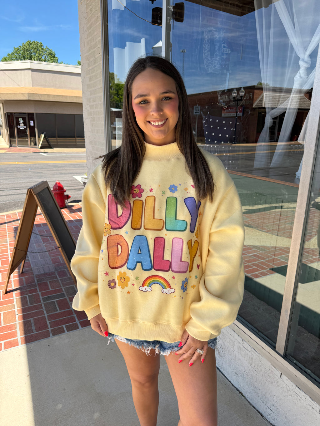 Dilly Dally Reversible Mock Neck